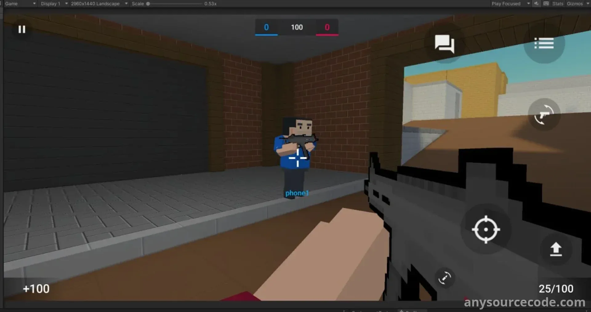 方块射击：像素枪战射击游戏