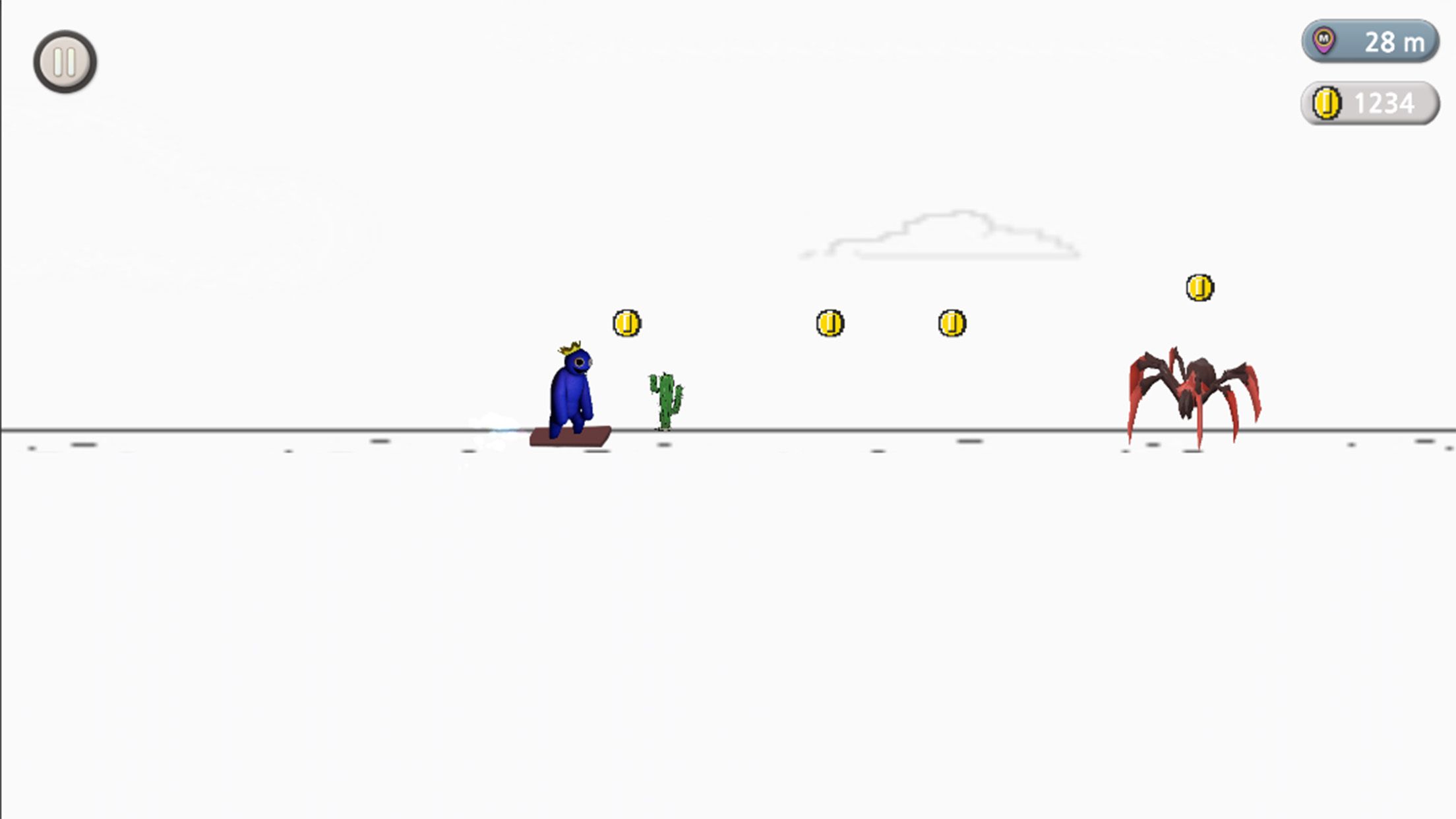 蓝色彩虹冲浪者