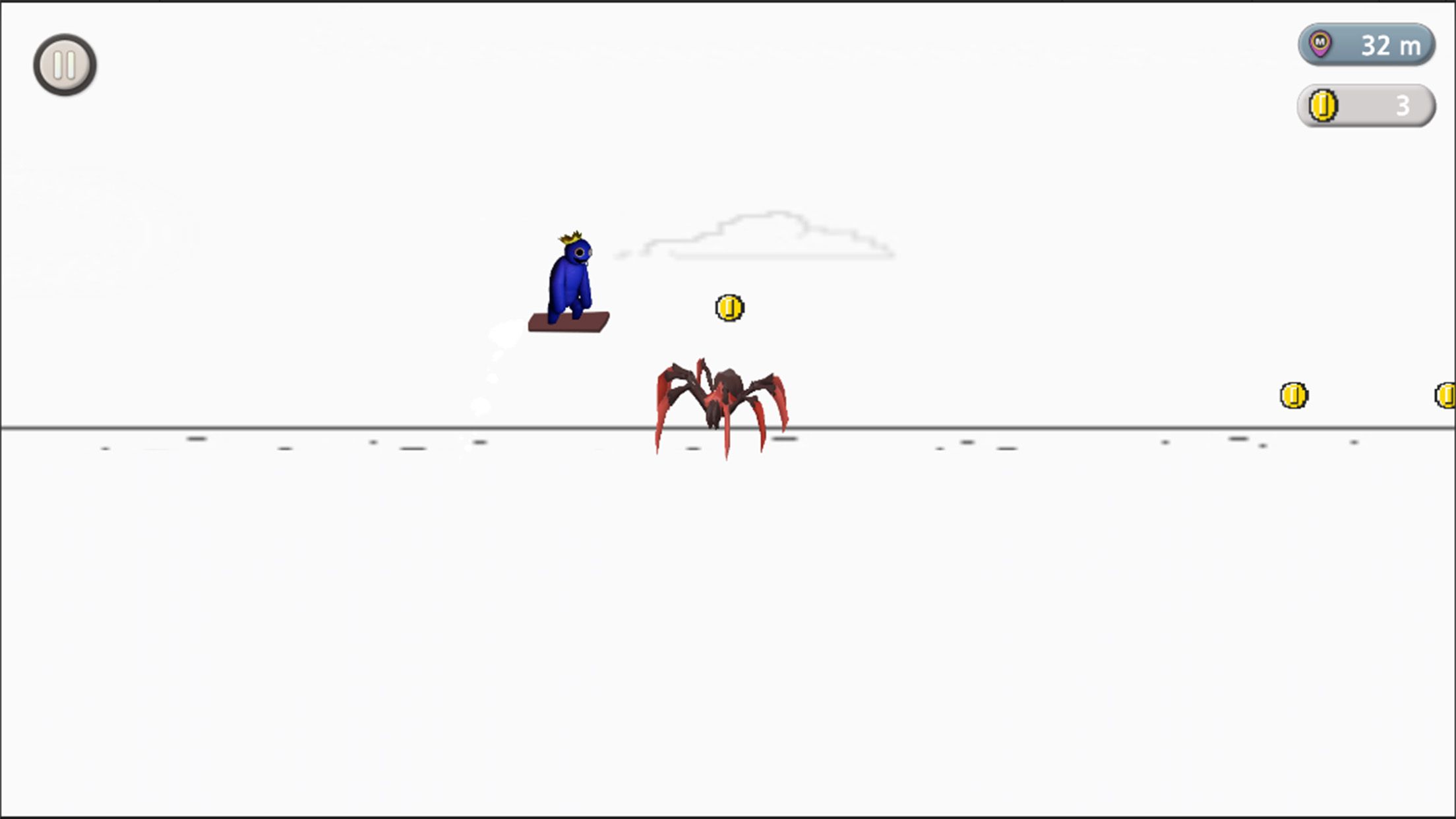 蓝色彩虹冲浪者