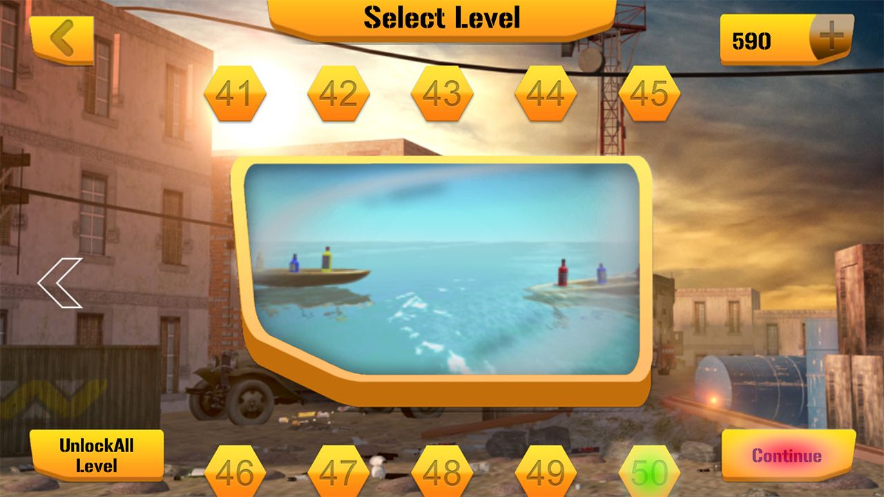 3D 瓶子射击游戏