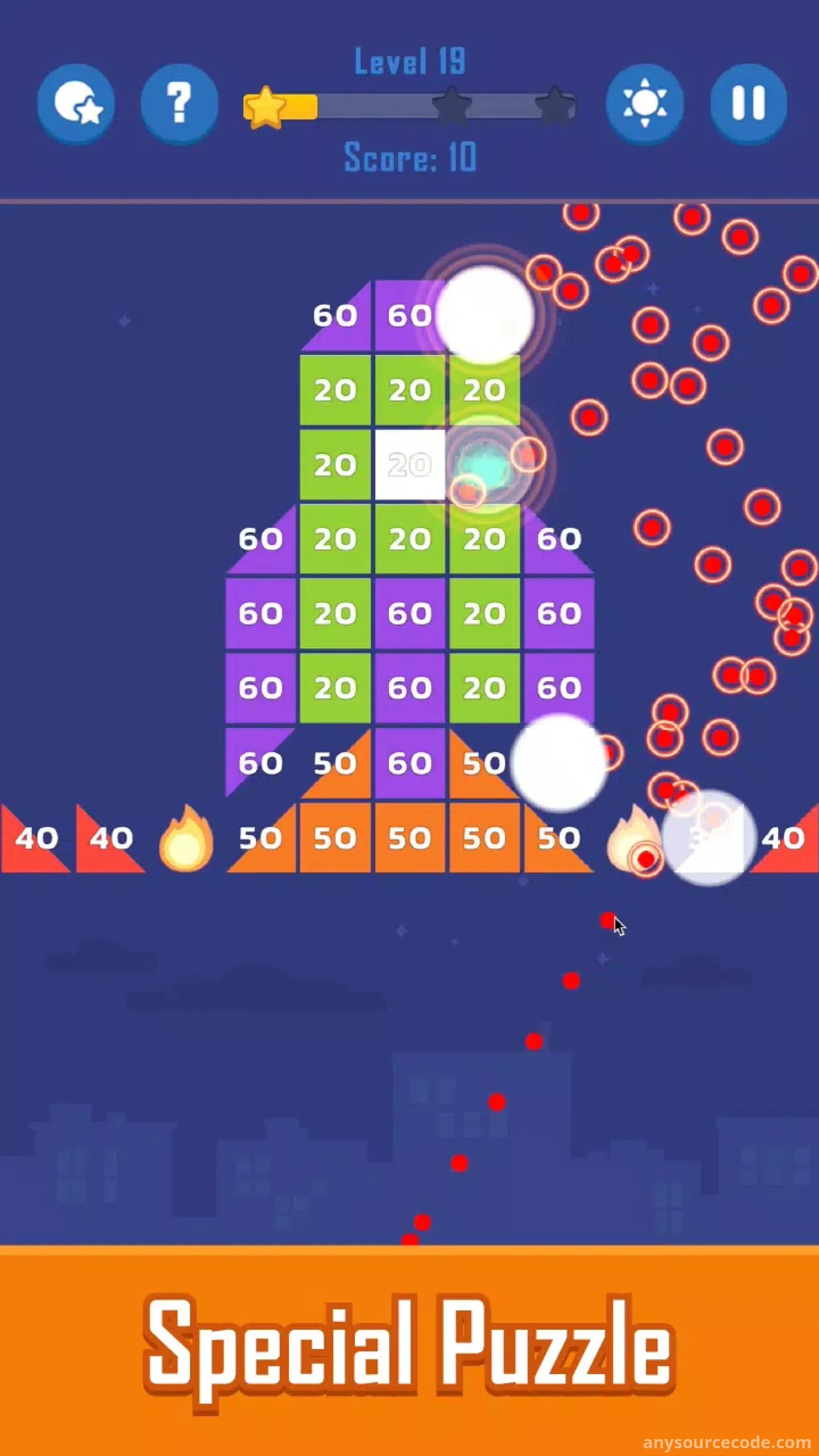 打砖块——射球