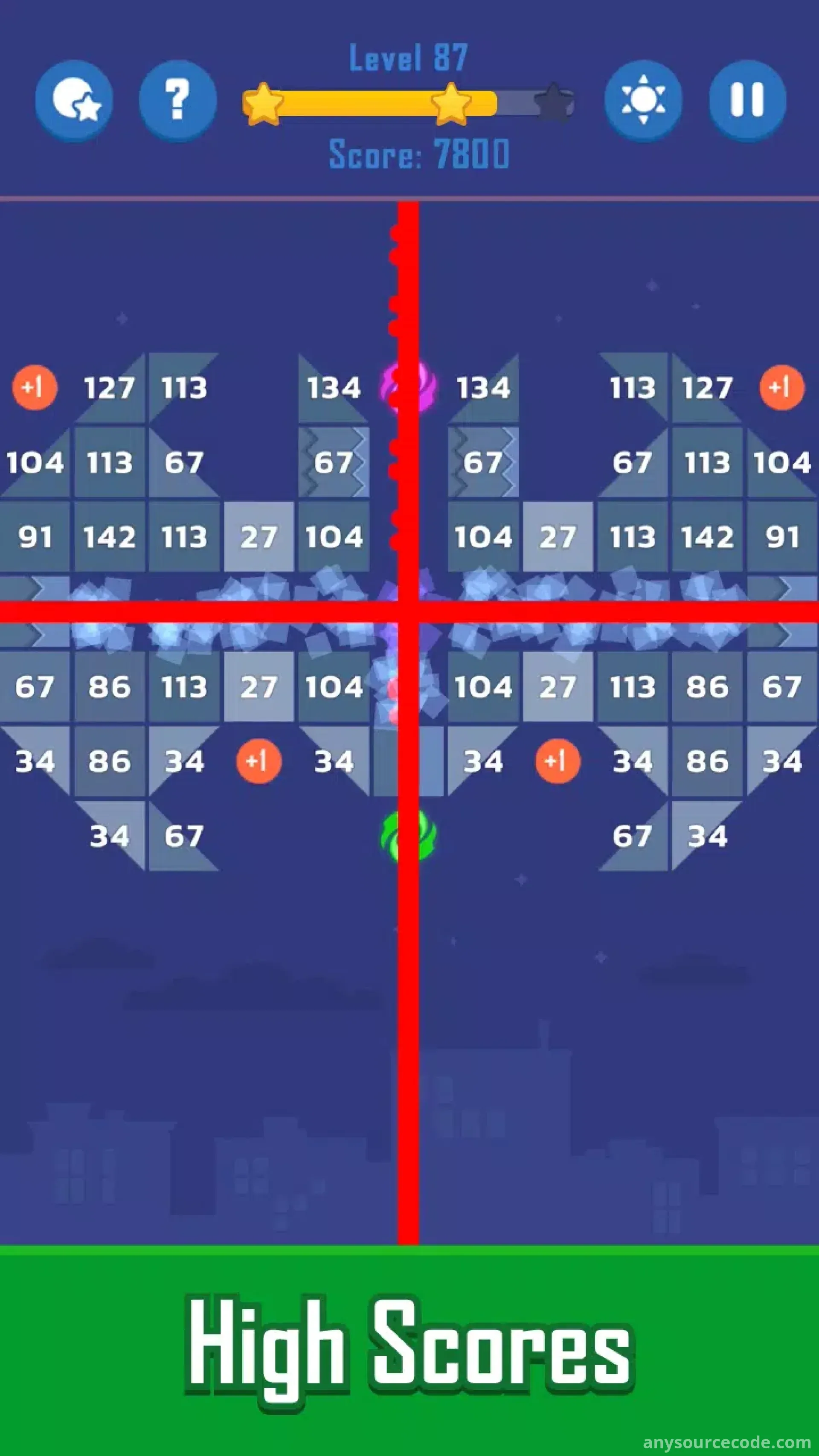 打砖块——射球