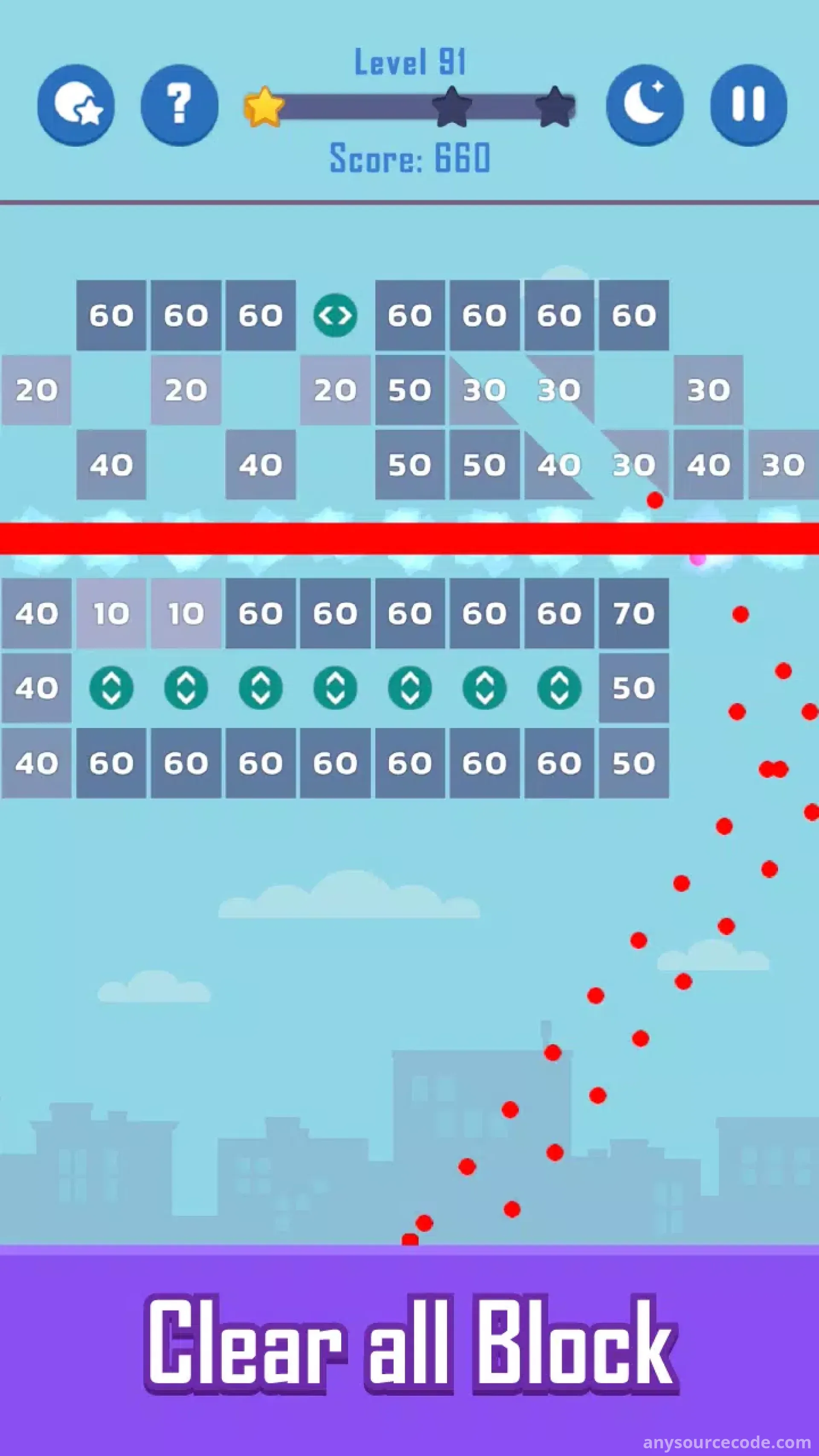 打砖块——射球