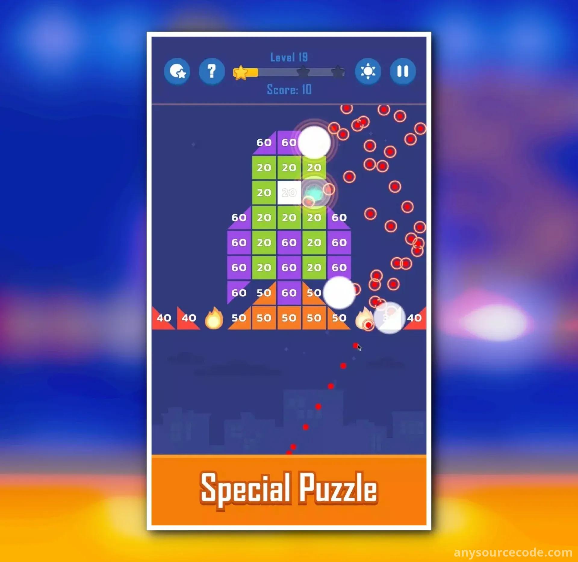 打砖块——射球