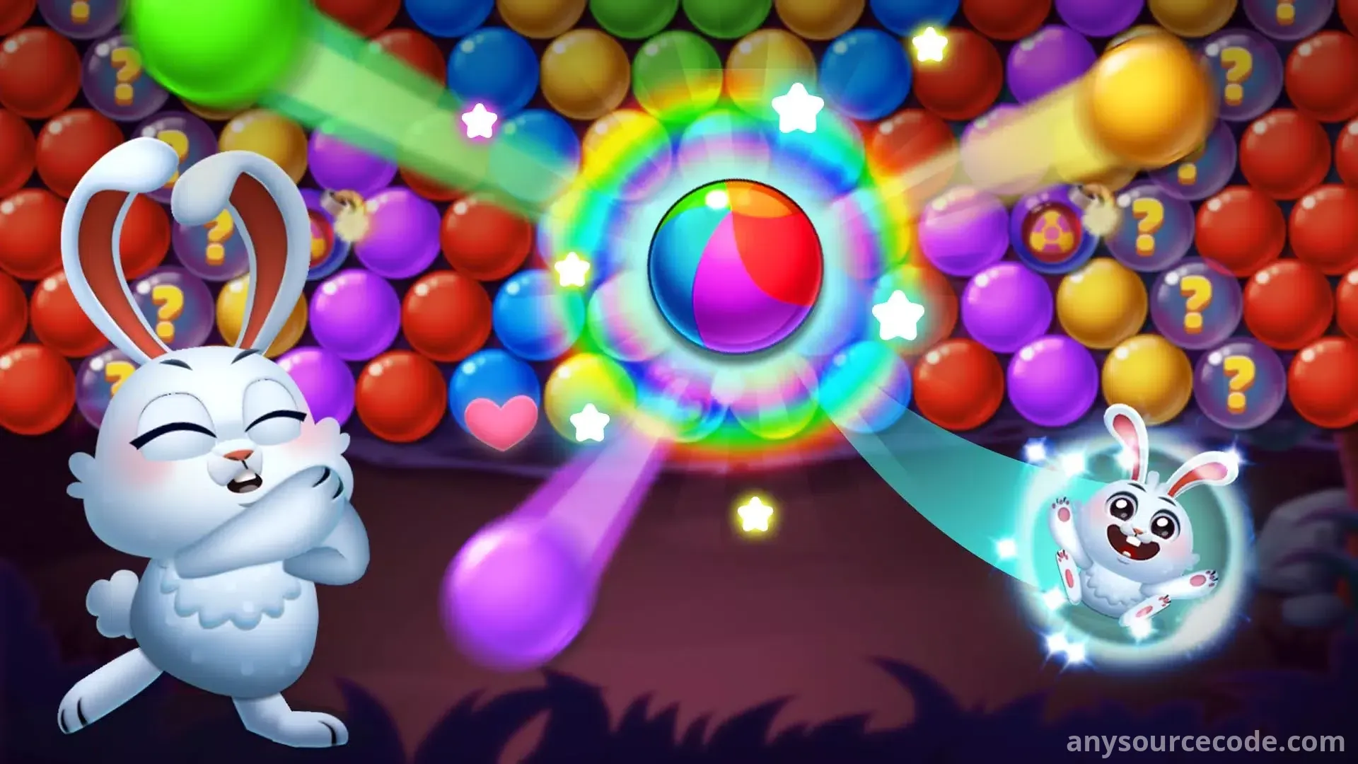 泡泡兔子 - 泡泡射击游戏