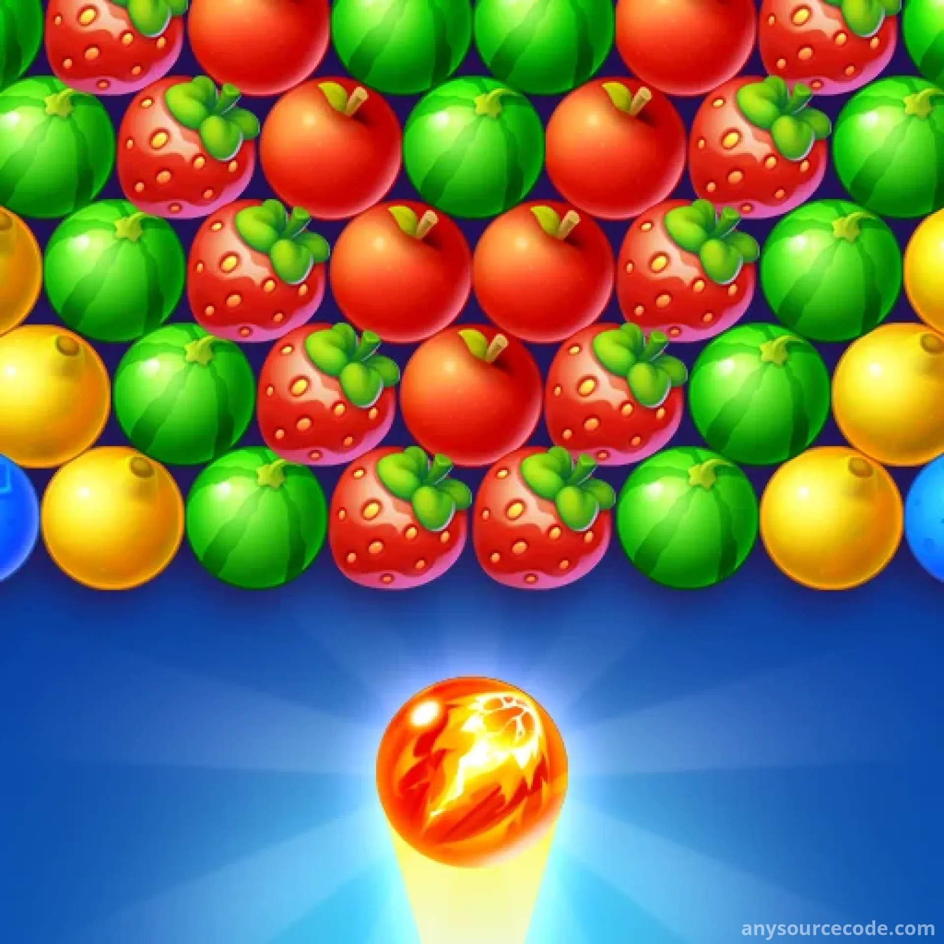 水果泡泡射击 - 爆破消除