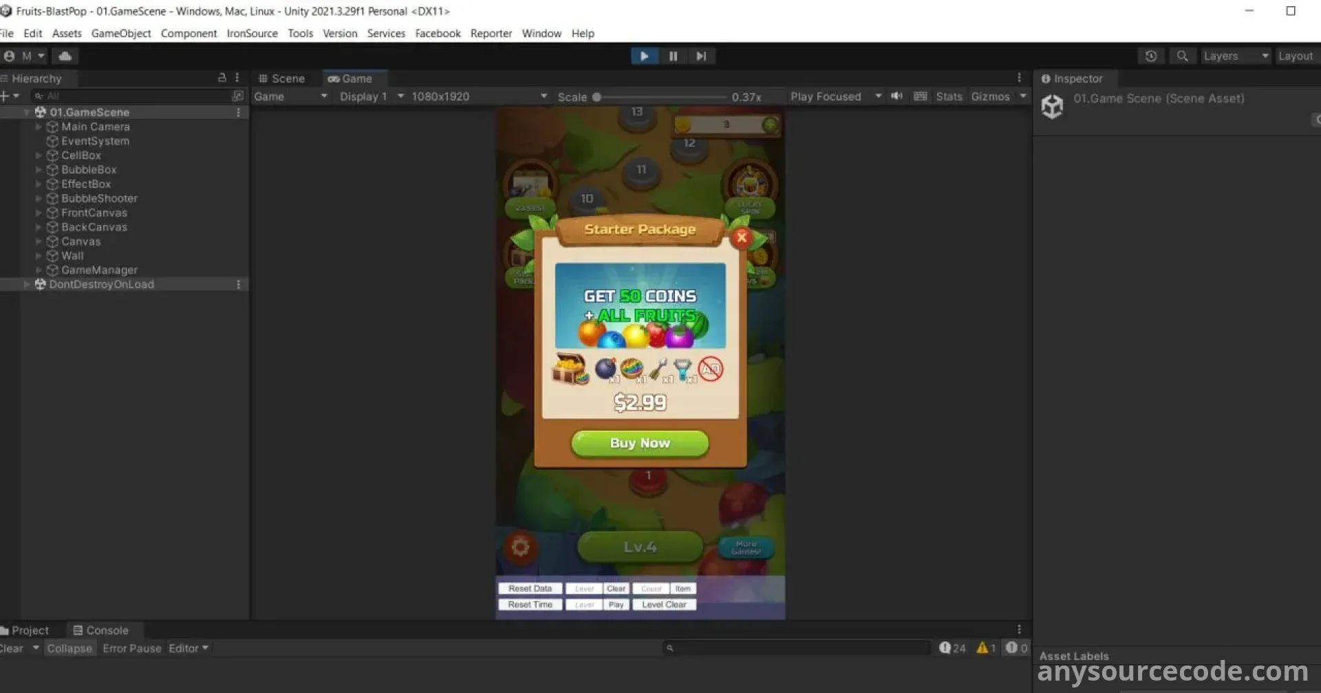 水果泡泡射击 - 爆破消除