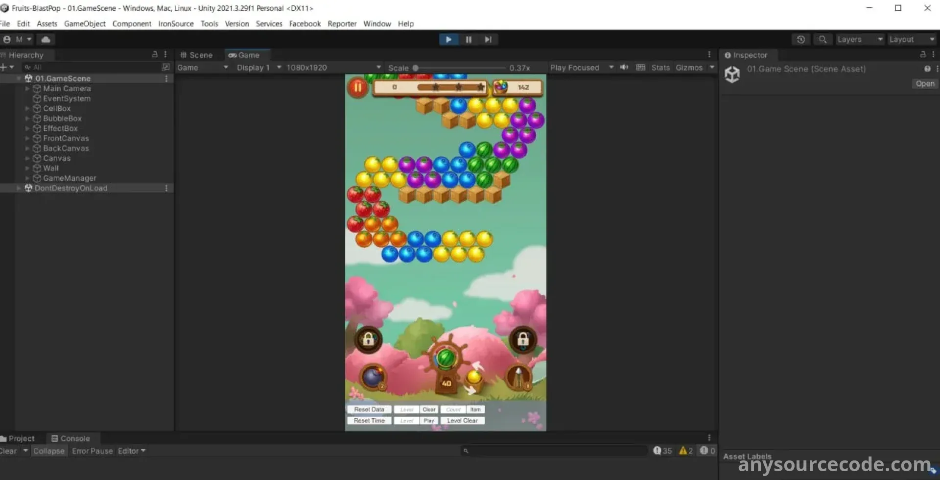 水果泡泡射击 - 爆破消除