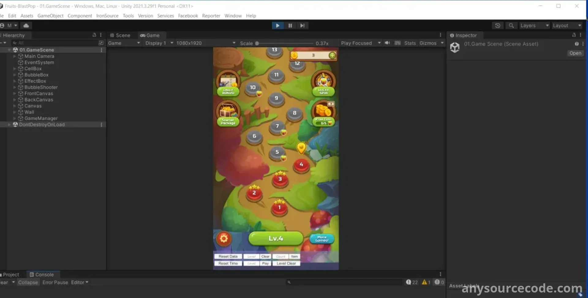 水果泡泡射击 - 爆破消除