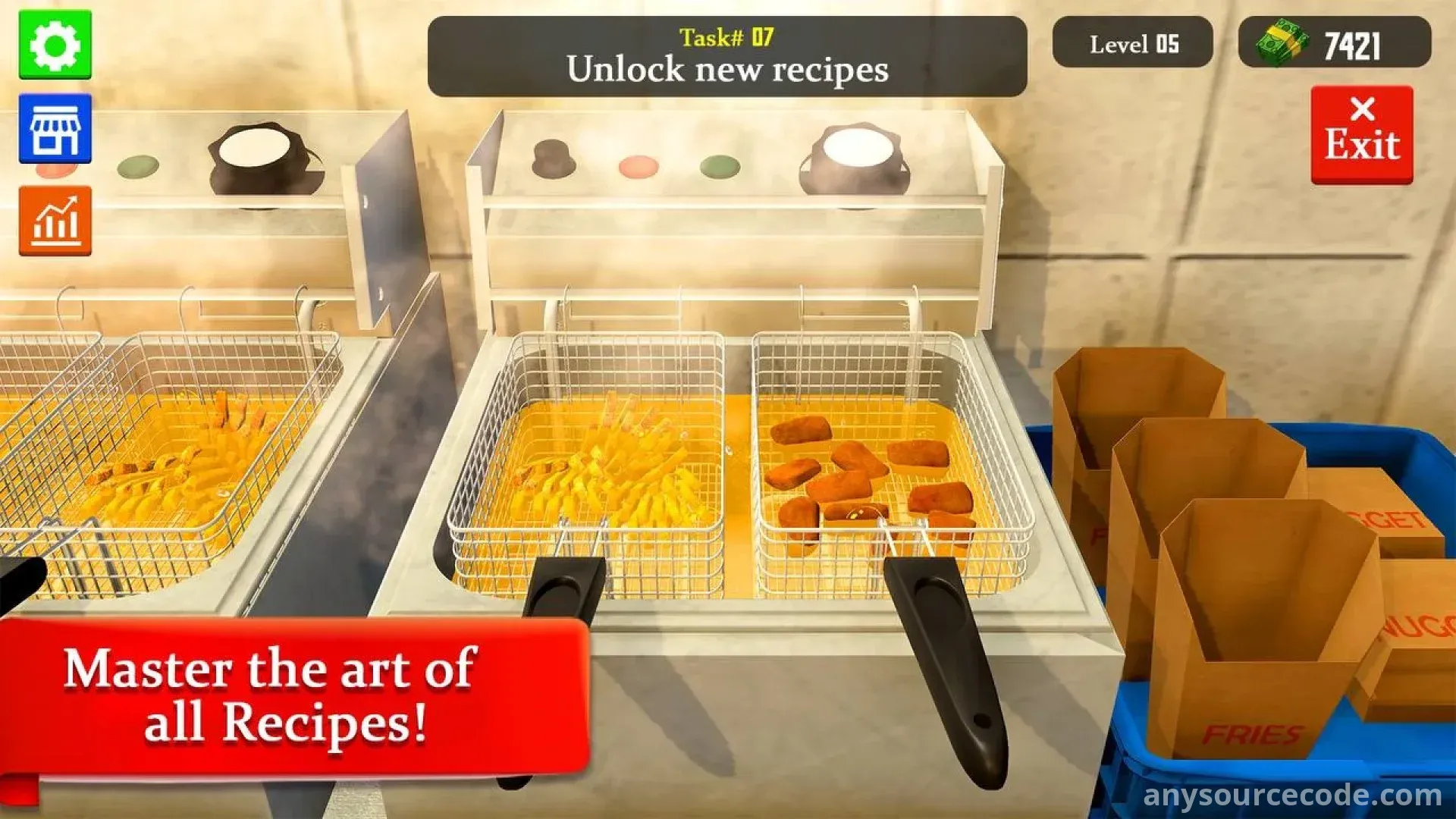 3D汉堡餐厅模拟器