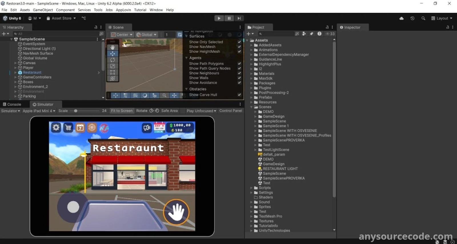 3D汉堡餐厅模拟器