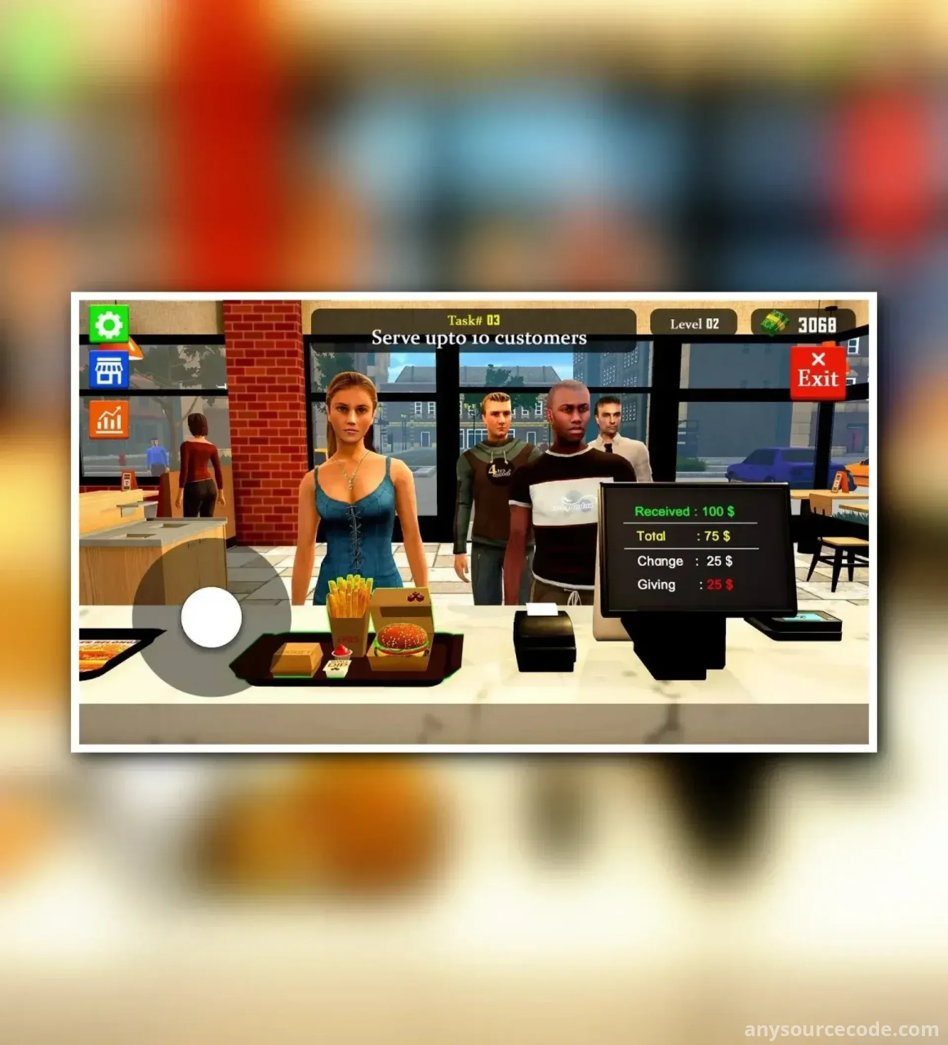 3D汉堡餐厅模拟器