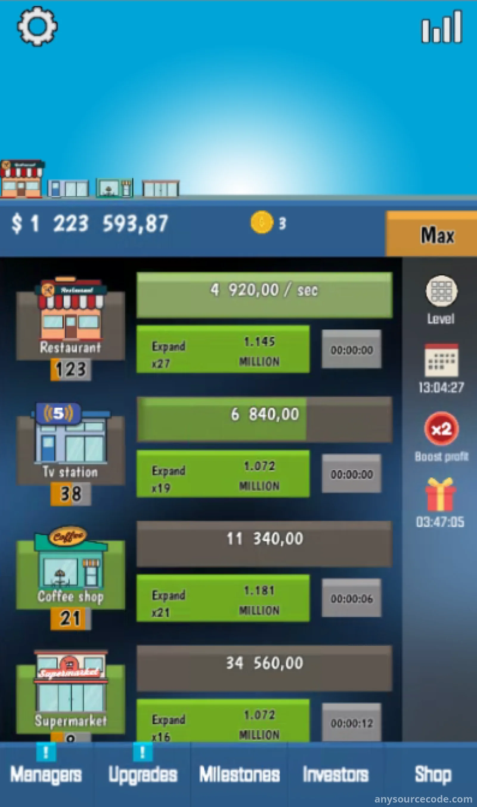 商业大亨 - 闲置点击游戏