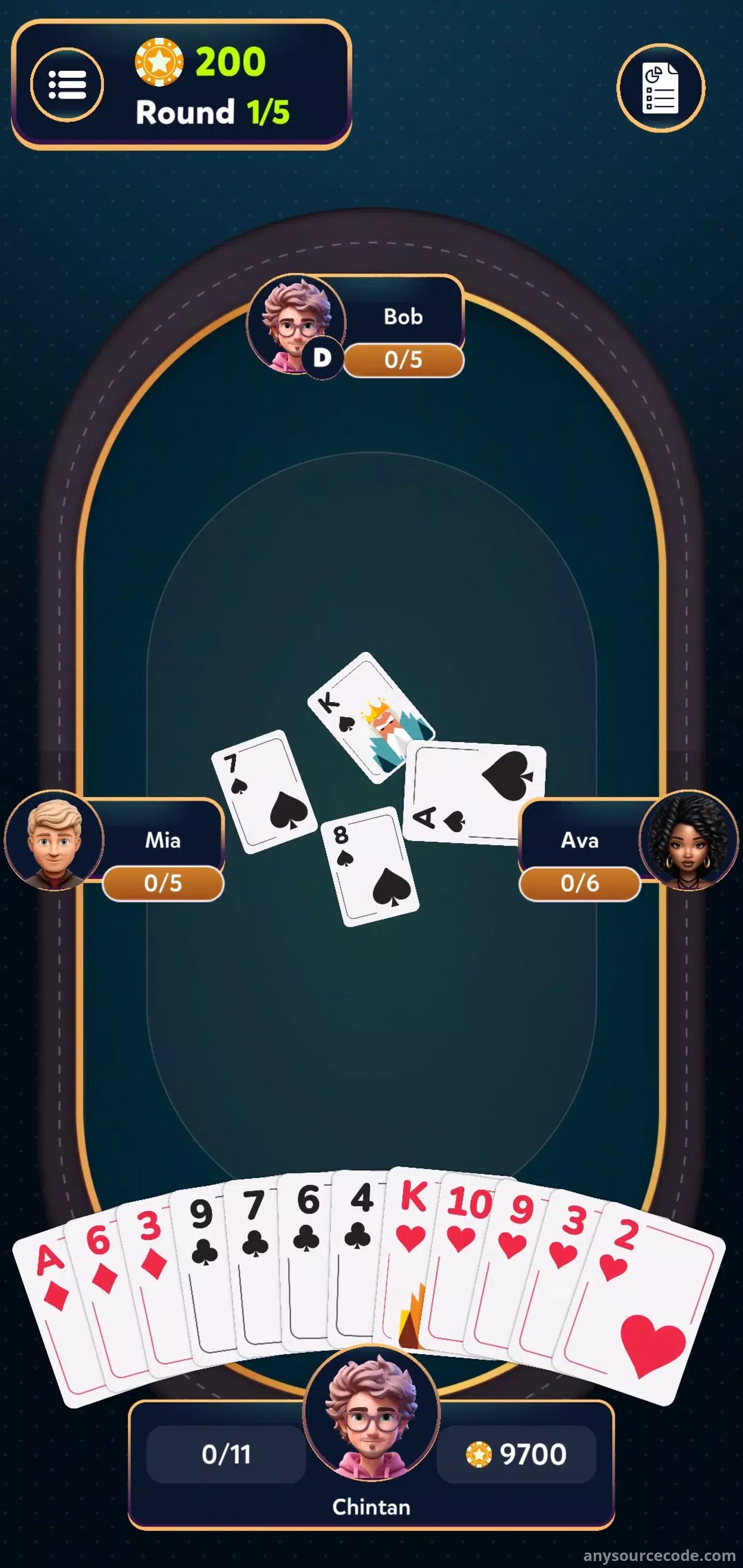 叫破牌 - 离线纸牌游戏