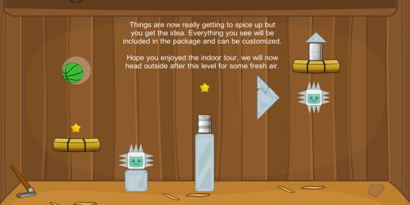 2D易拉罐击倒游戏