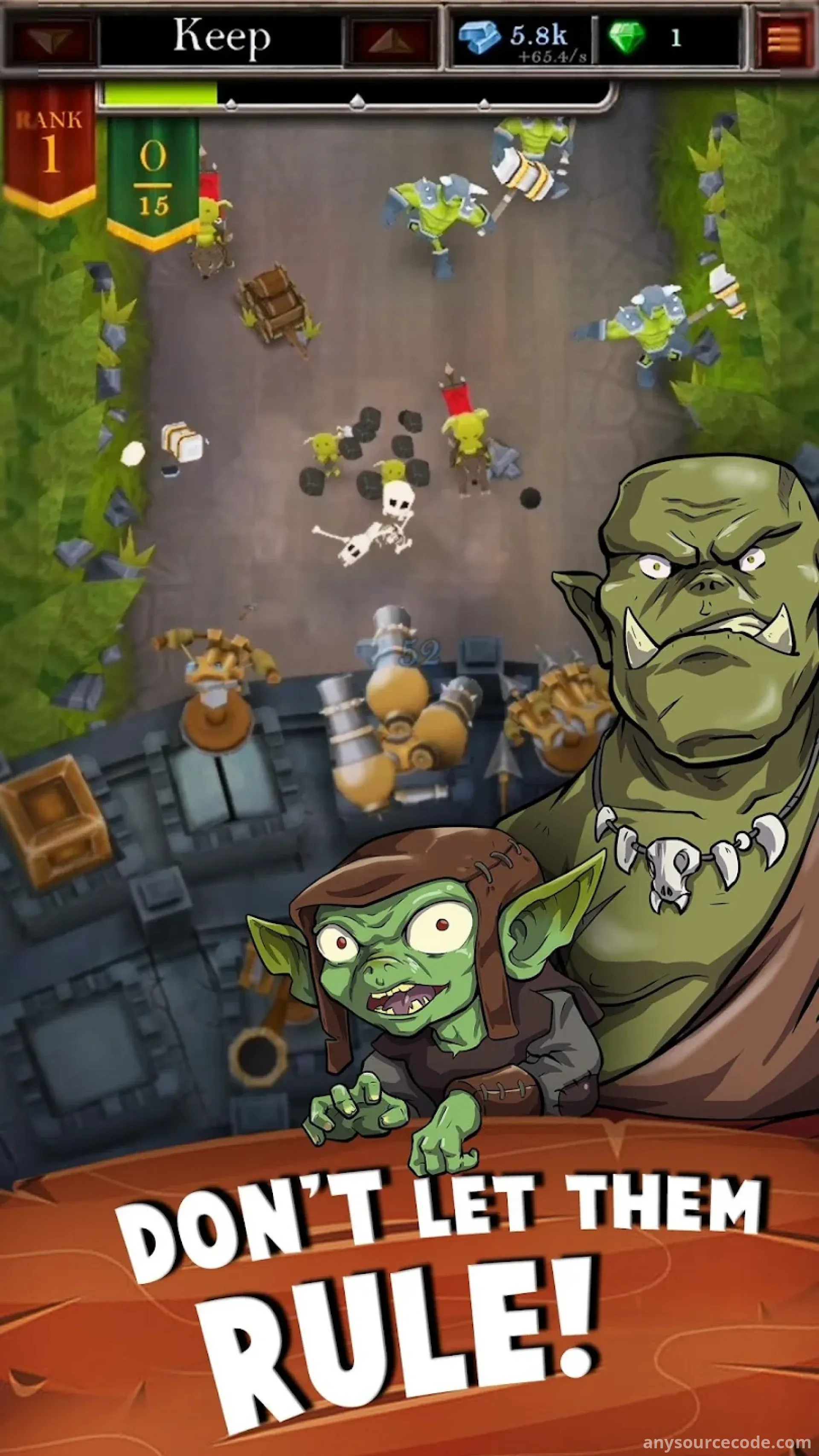 城堡融合：合并与闲置点击游戏