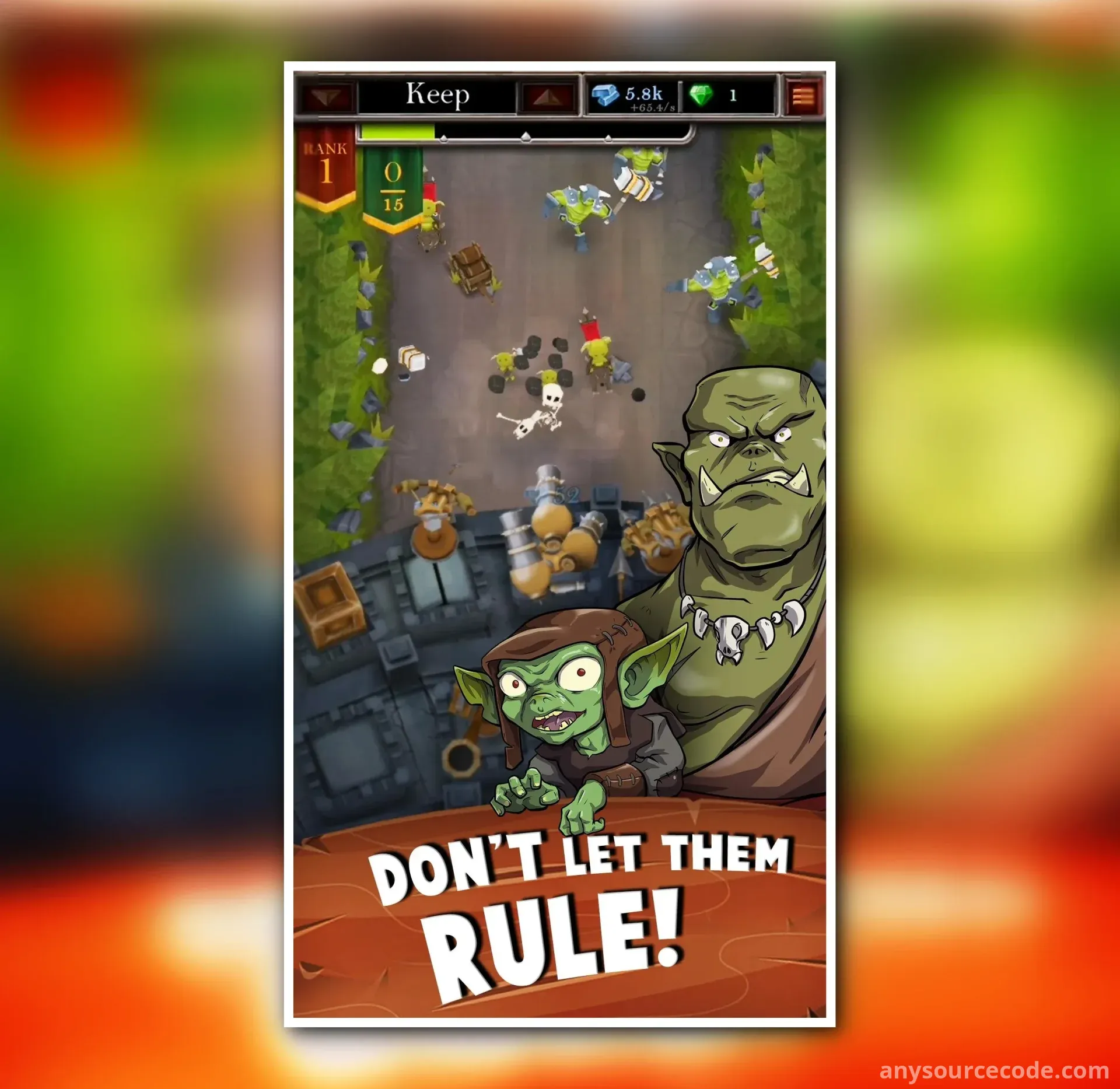 城堡融合：合并与闲置点击游戏