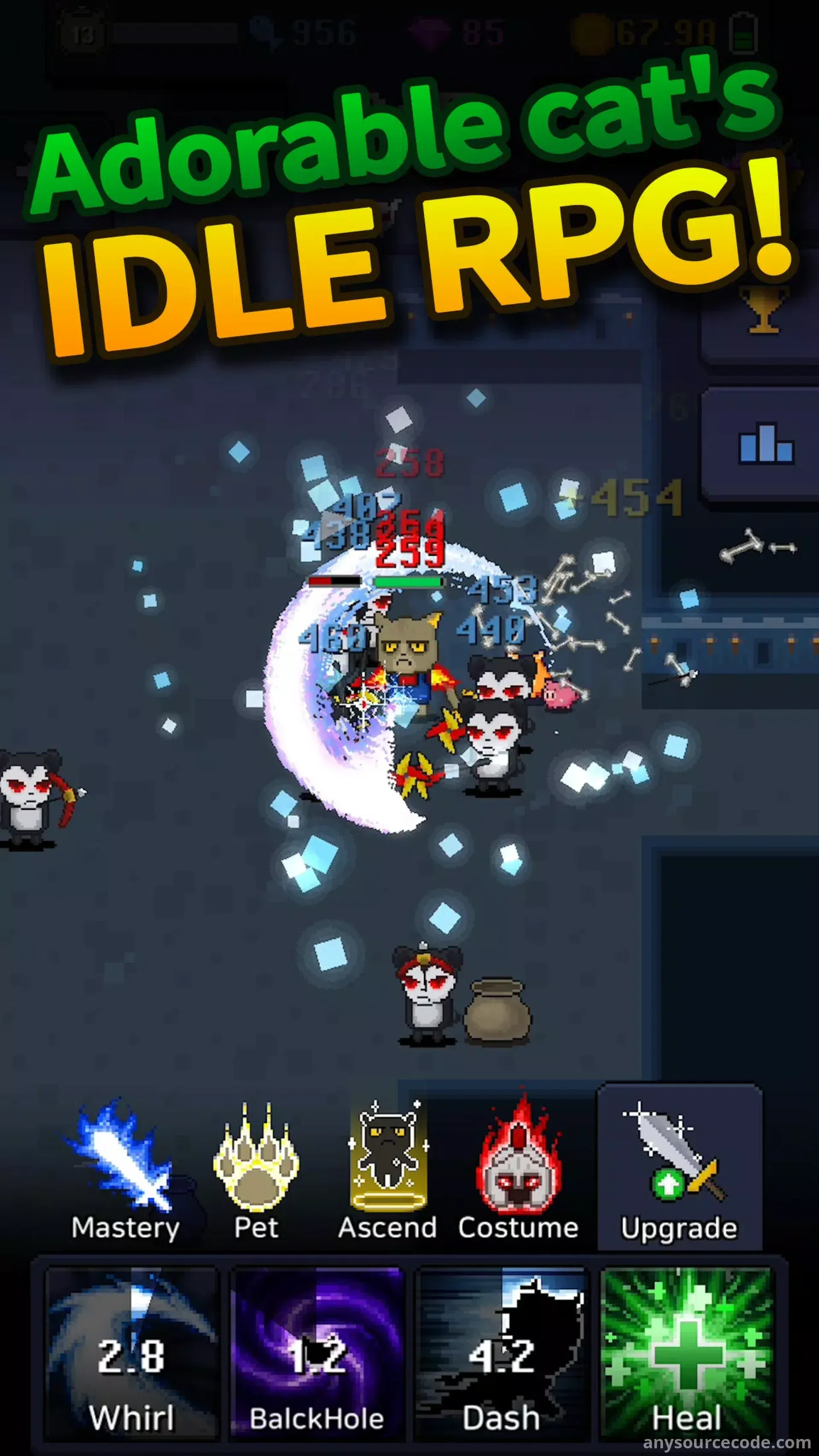 猫咪塔：放置类角色扮演游戏