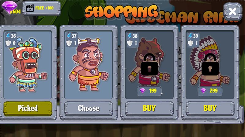 石器时代少女莉娜完整游戏模板