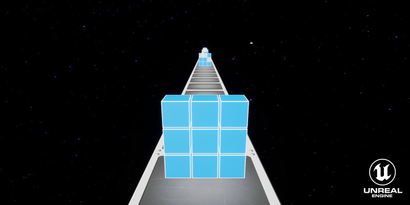 虚幻引擎彩色方块游戏