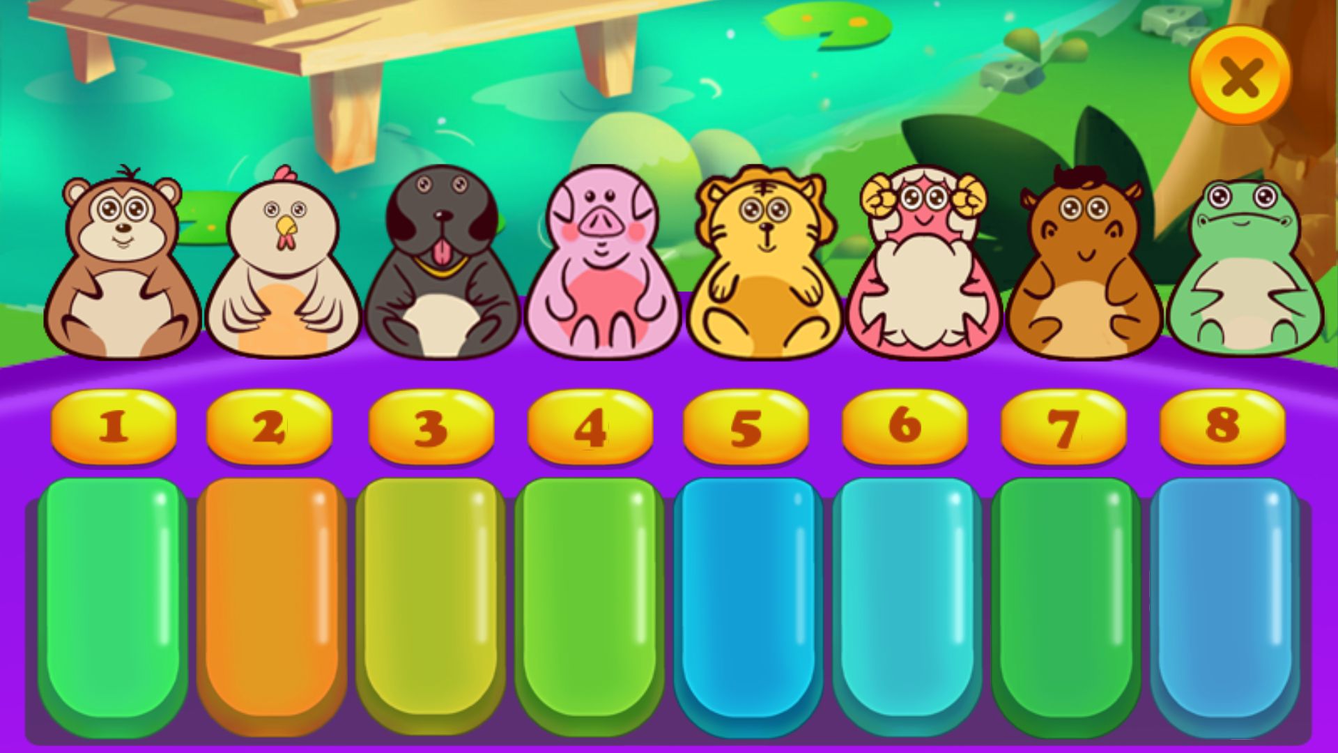 儿童彩色钢琴完整版游戏