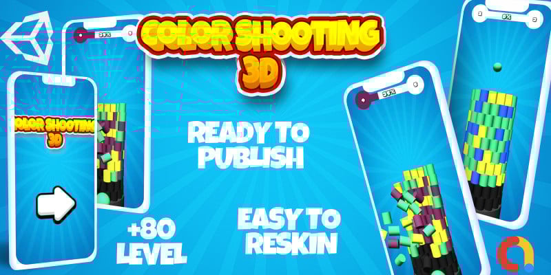 3D彩色射击休闲手游