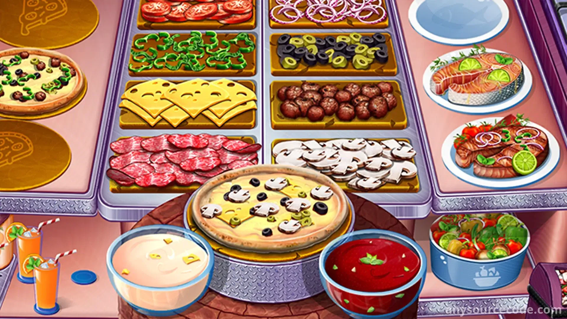 都市美食烹饪餐厅