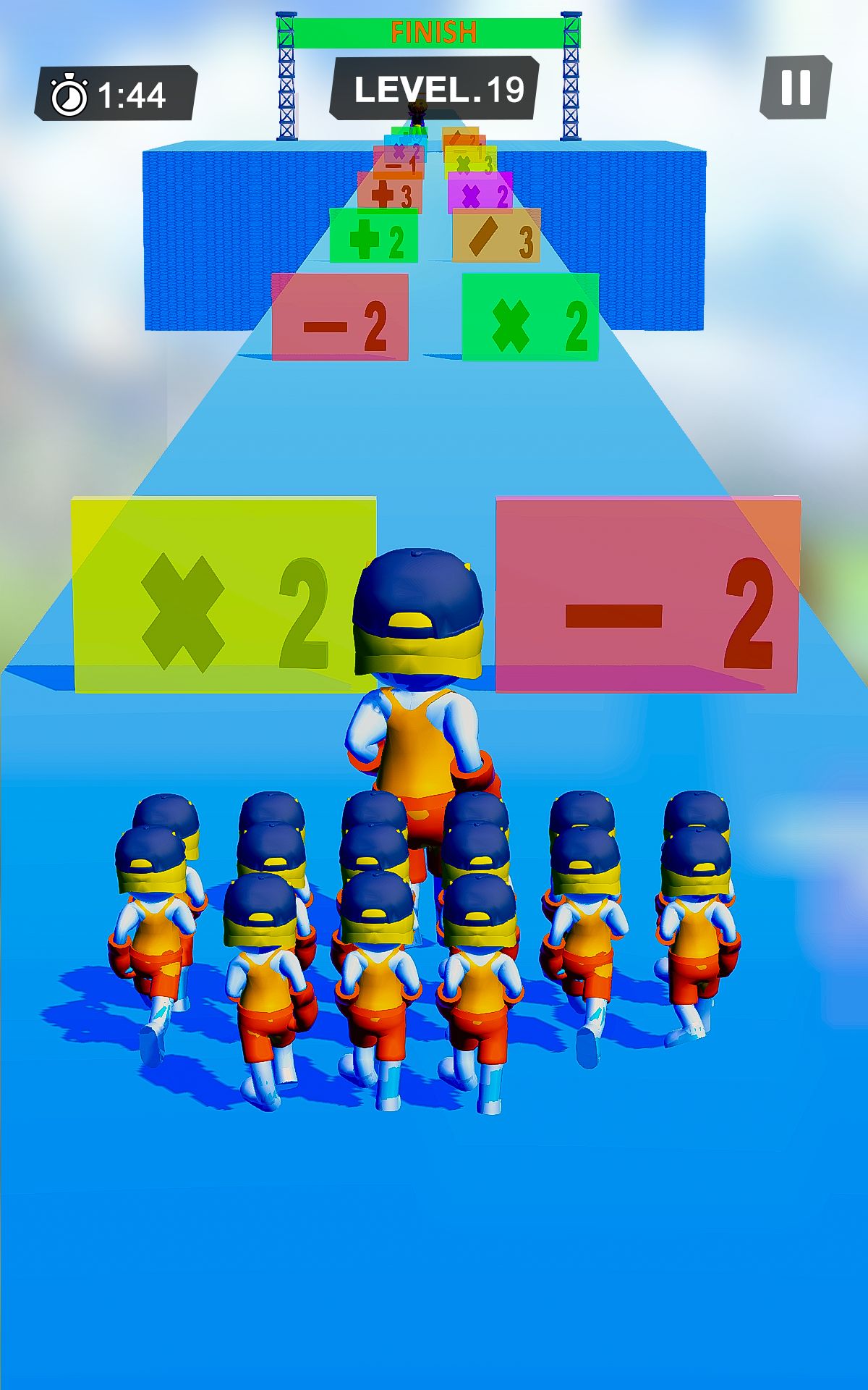 火柴人人群奔跑计数大师