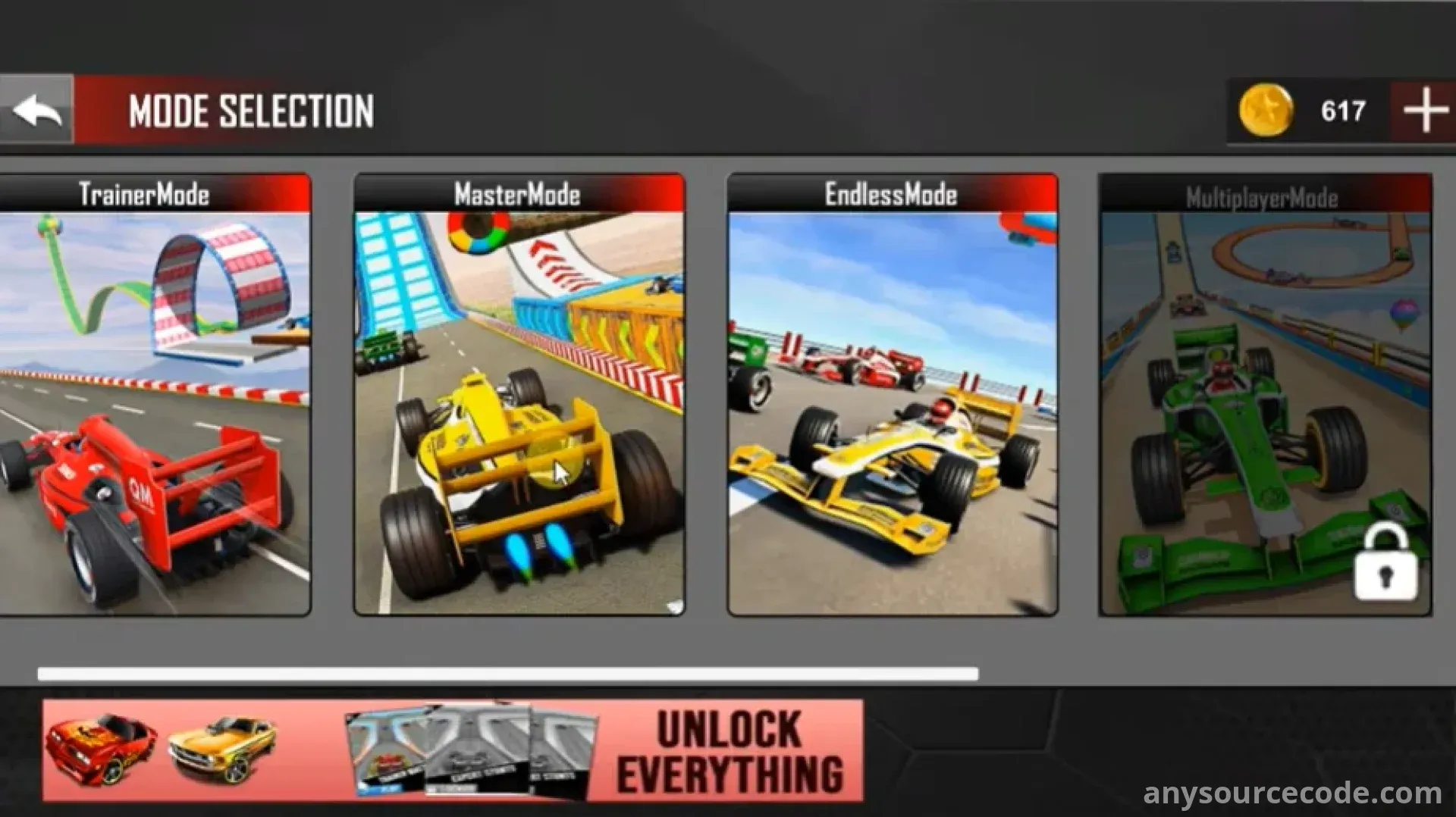 疯狂汽车特技：坡道赛车 | 方程式版