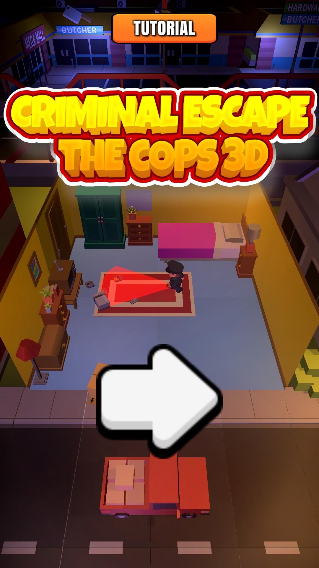 3D休闲手游：罪犯逃脱警察追捕