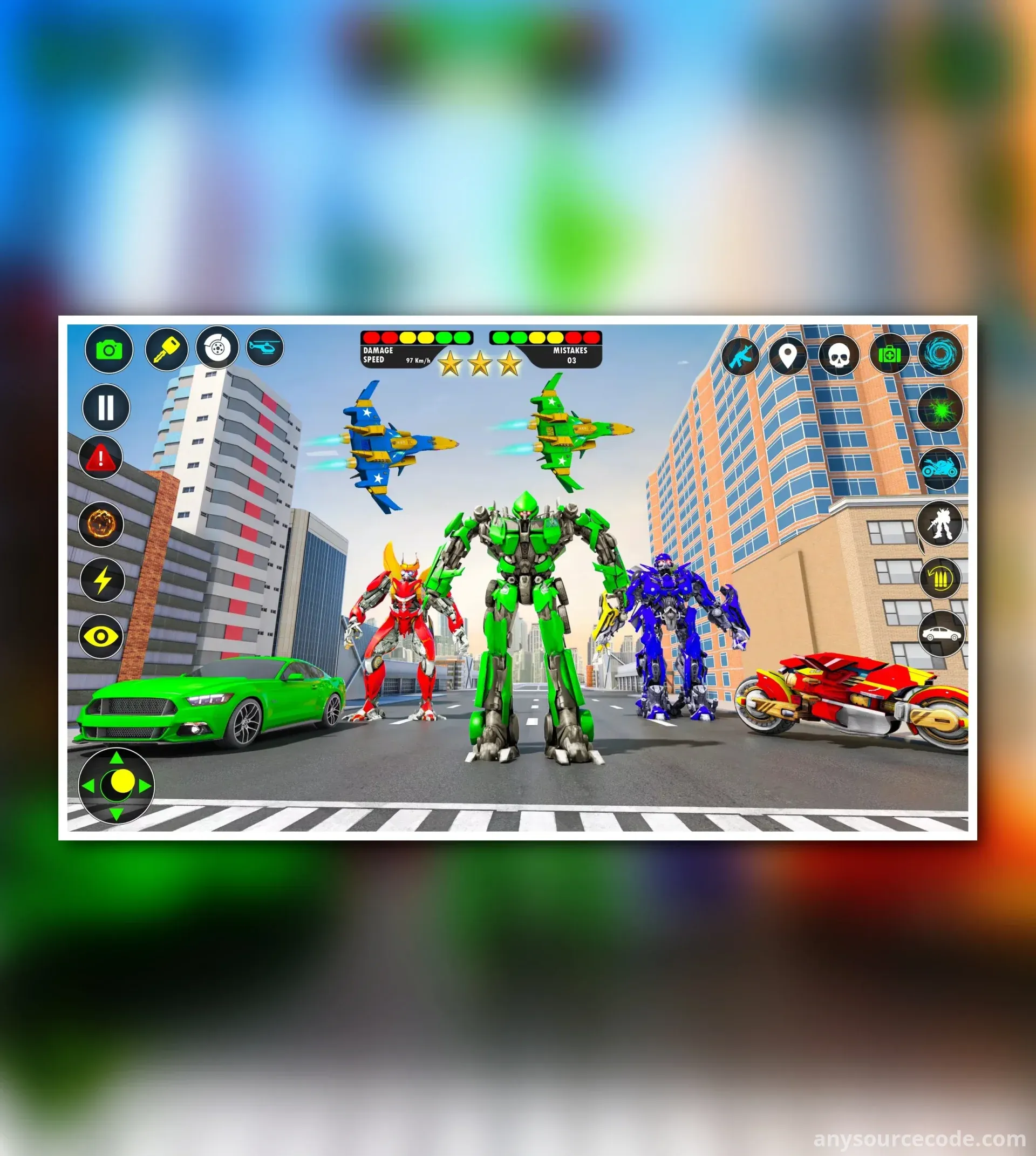 恐龙机器人变形游戏