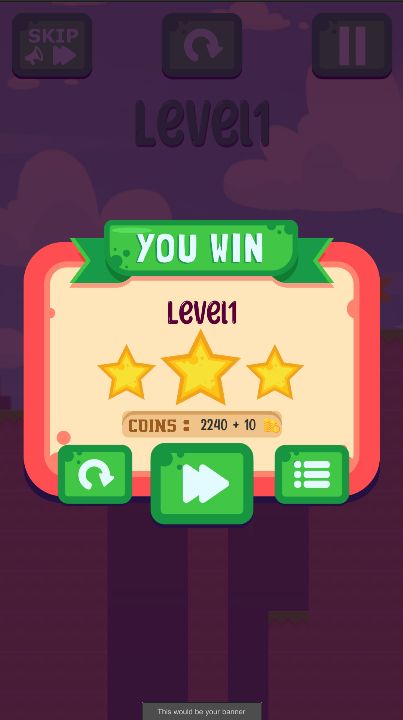 带Admob的画桥解谜游戏