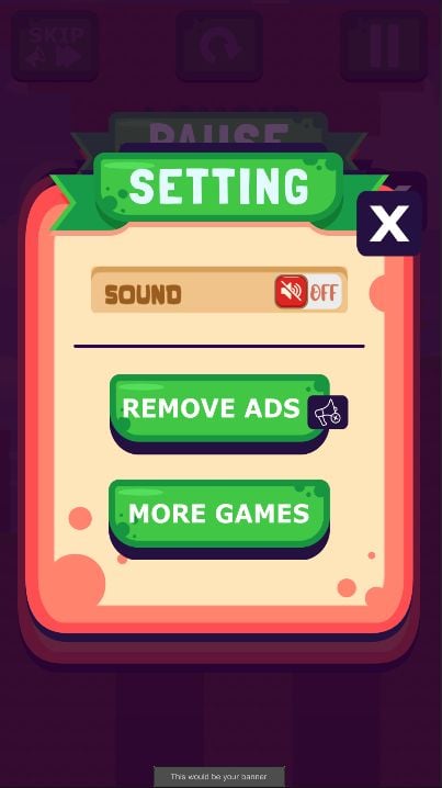 带Admob的画桥解谜游戏