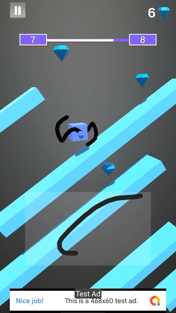 绘制方块通关游戏