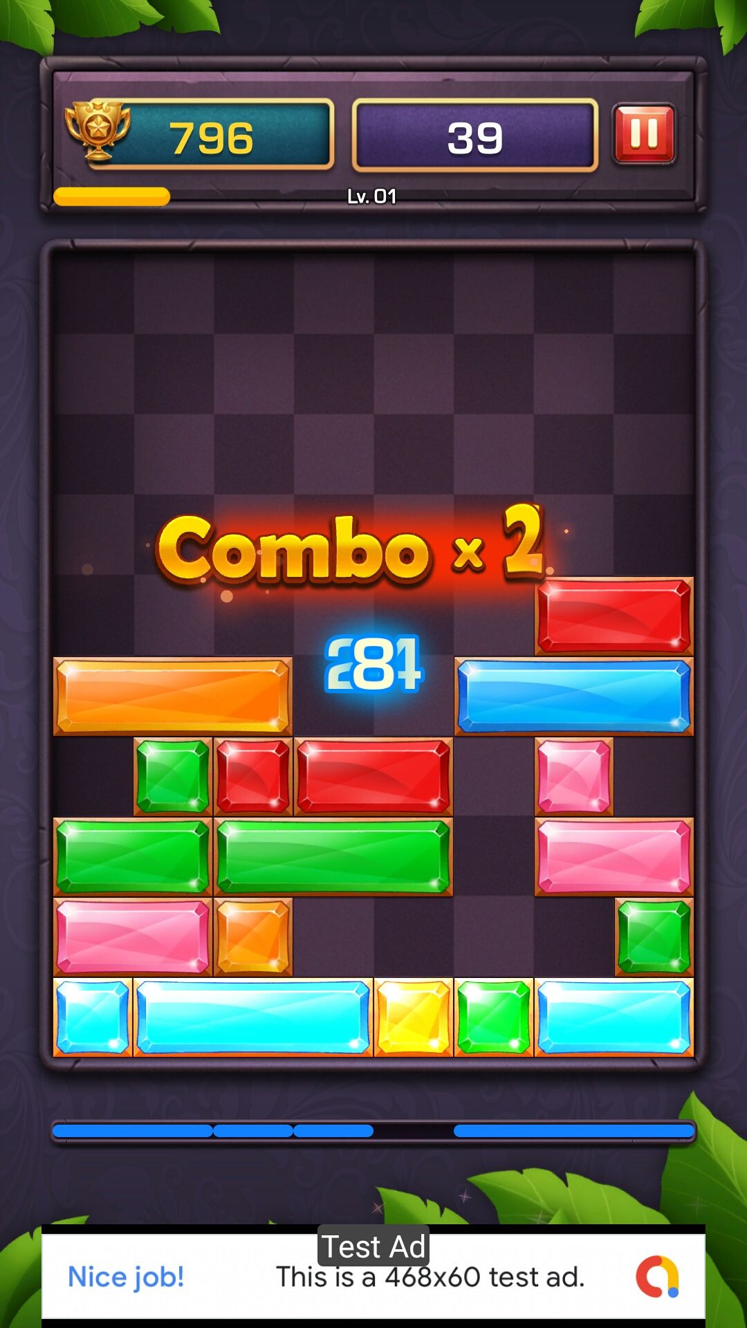 宝石方块消除益智游戏