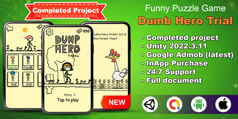 笨英雄Admob内置解谜游戏