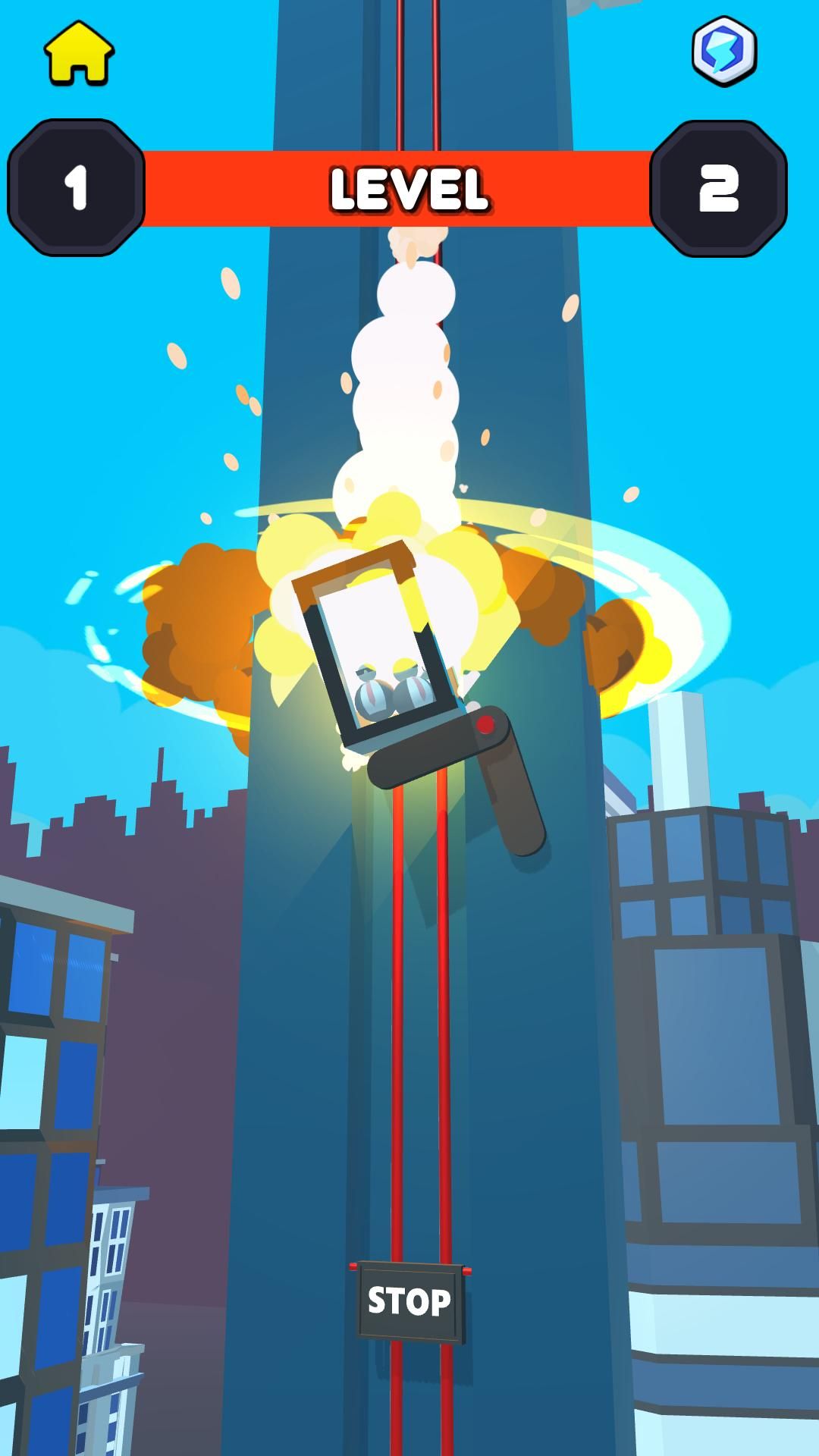 3D电梯坠落超休闲手游