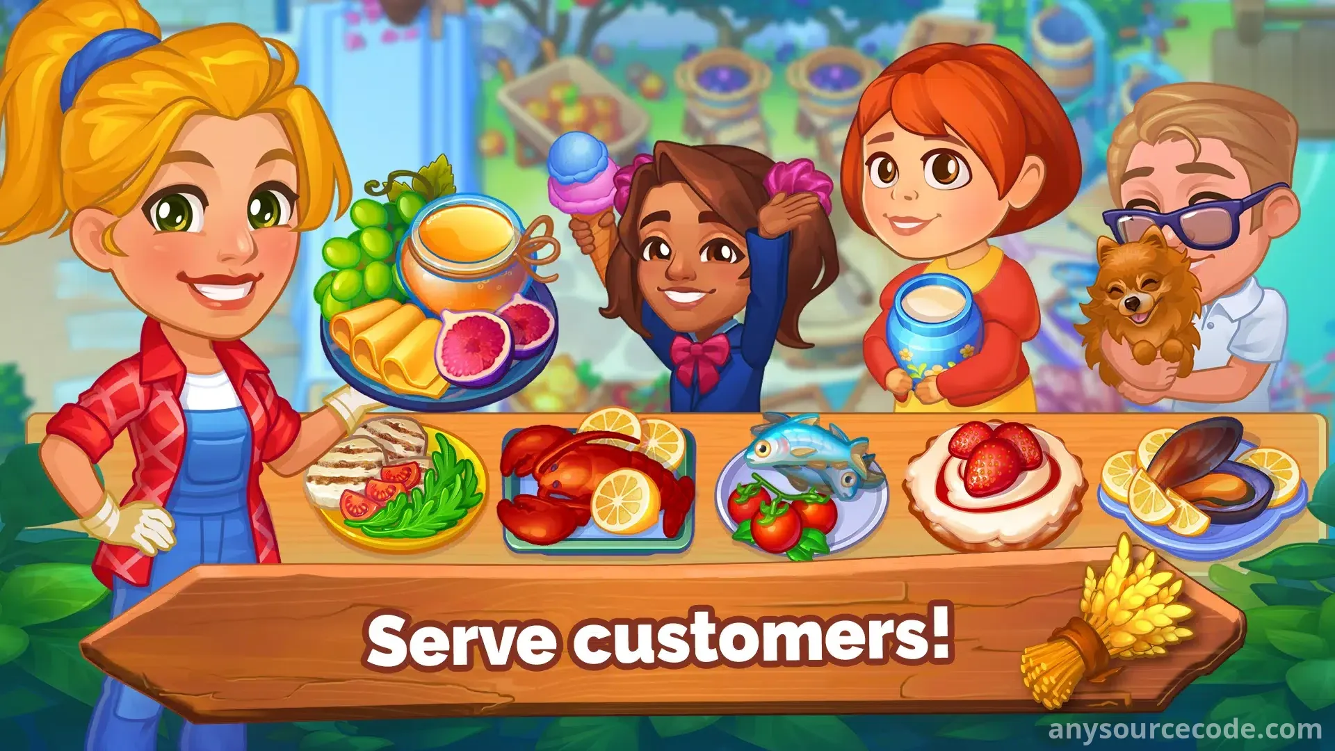 农场狂热 - 农场经营与烹饪游戏