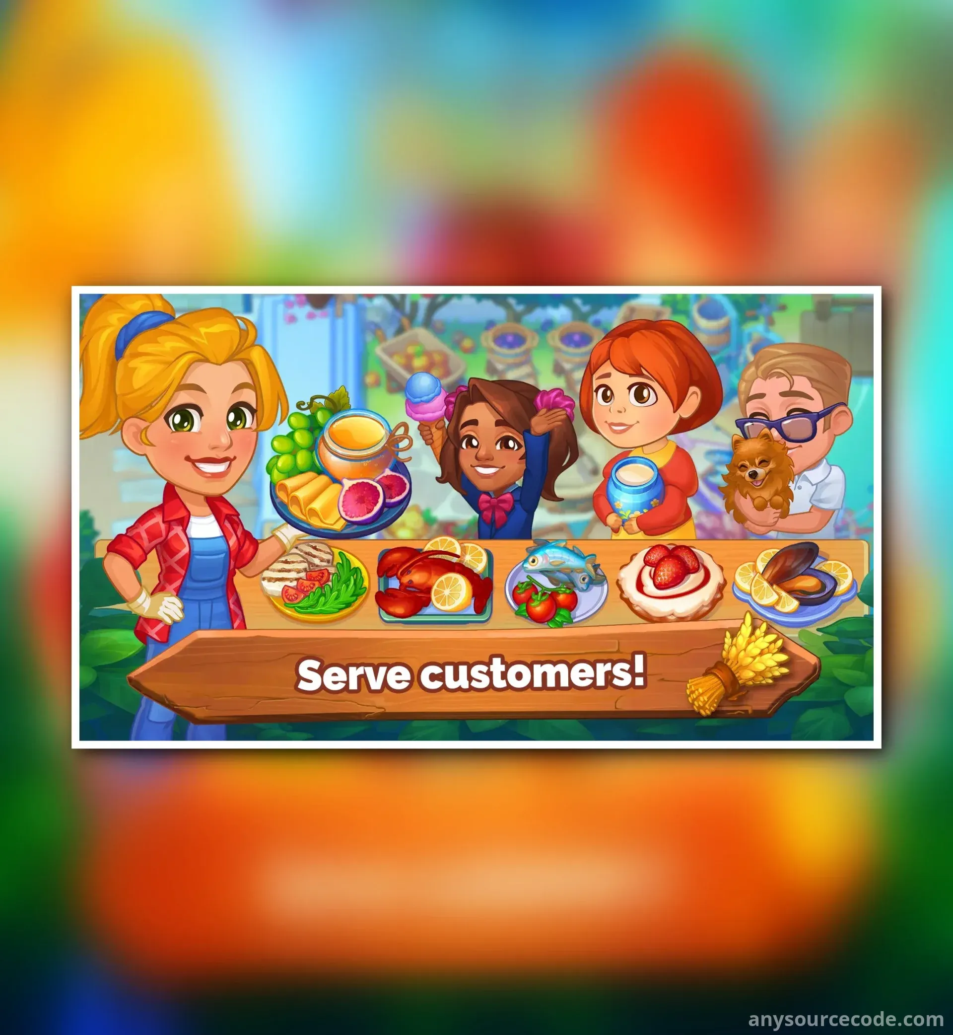 农场狂热 - 农场经营与烹饪游戏