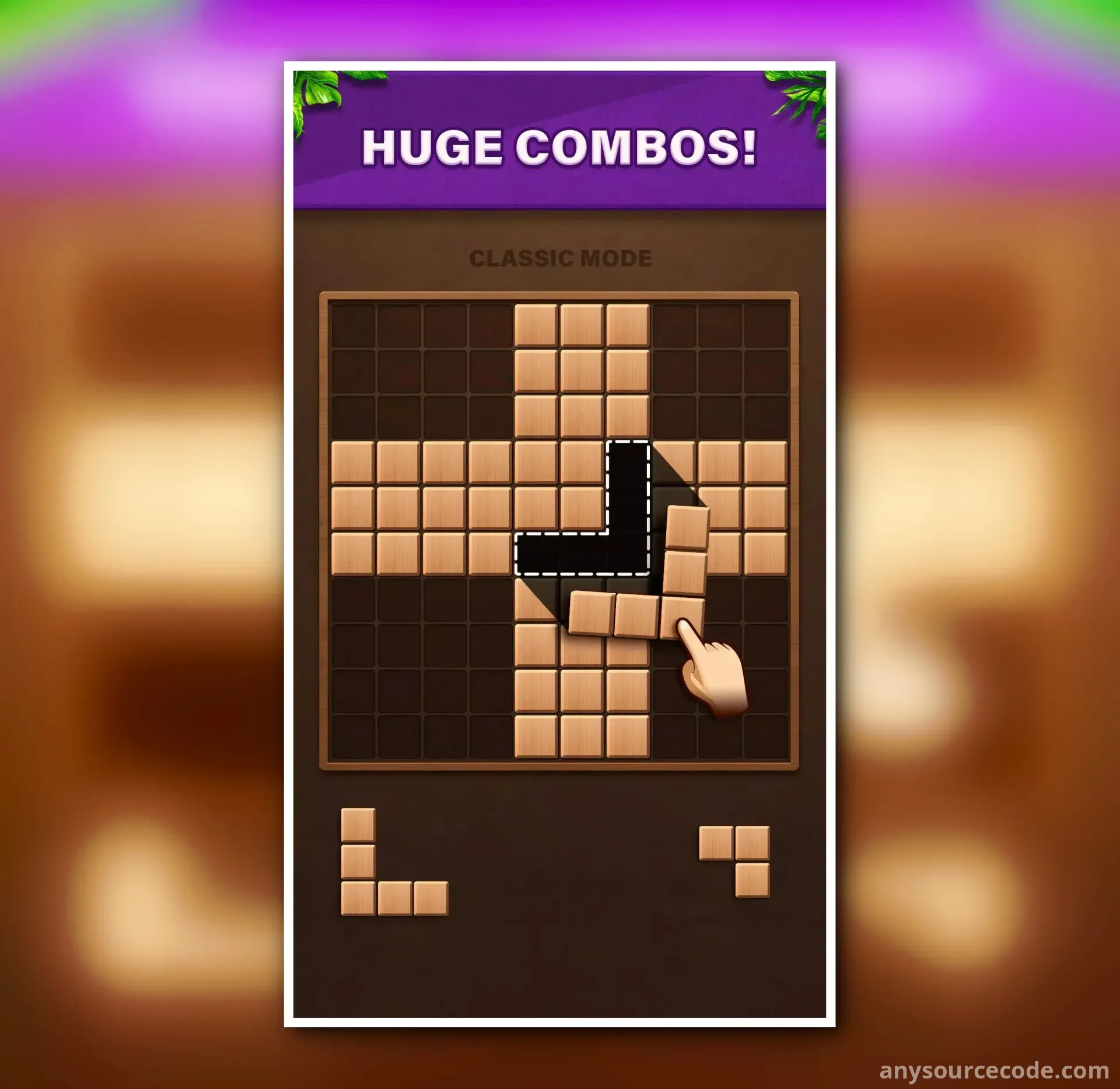 填充木块 - 1010 木质谜题