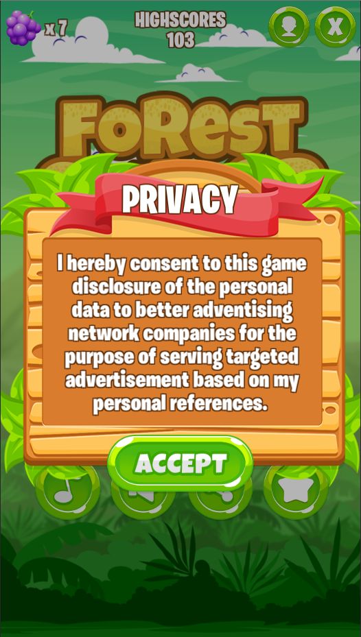 带Admob广告的Unity3D森林滑动游戏