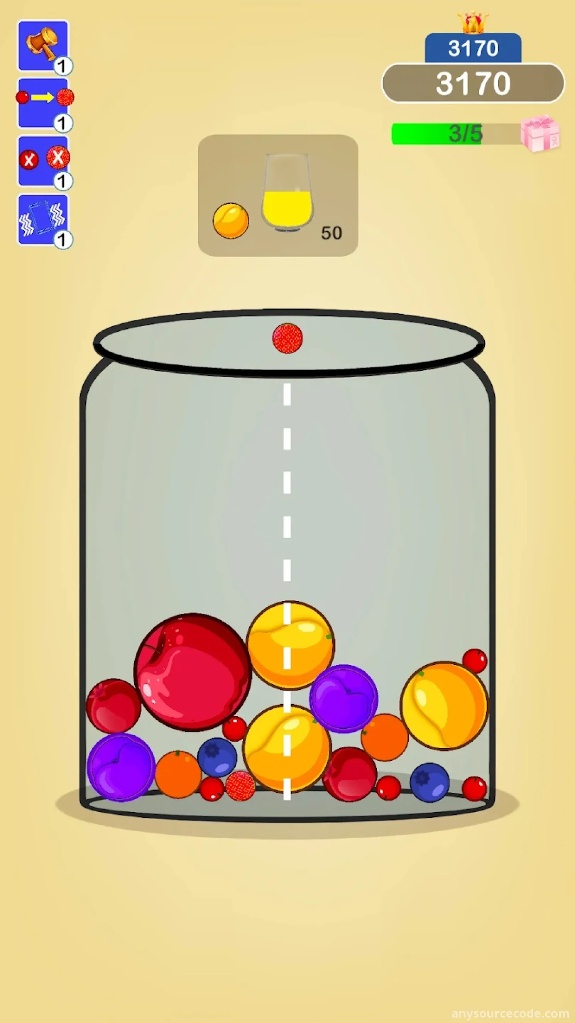 水果接龙甜瓜合并