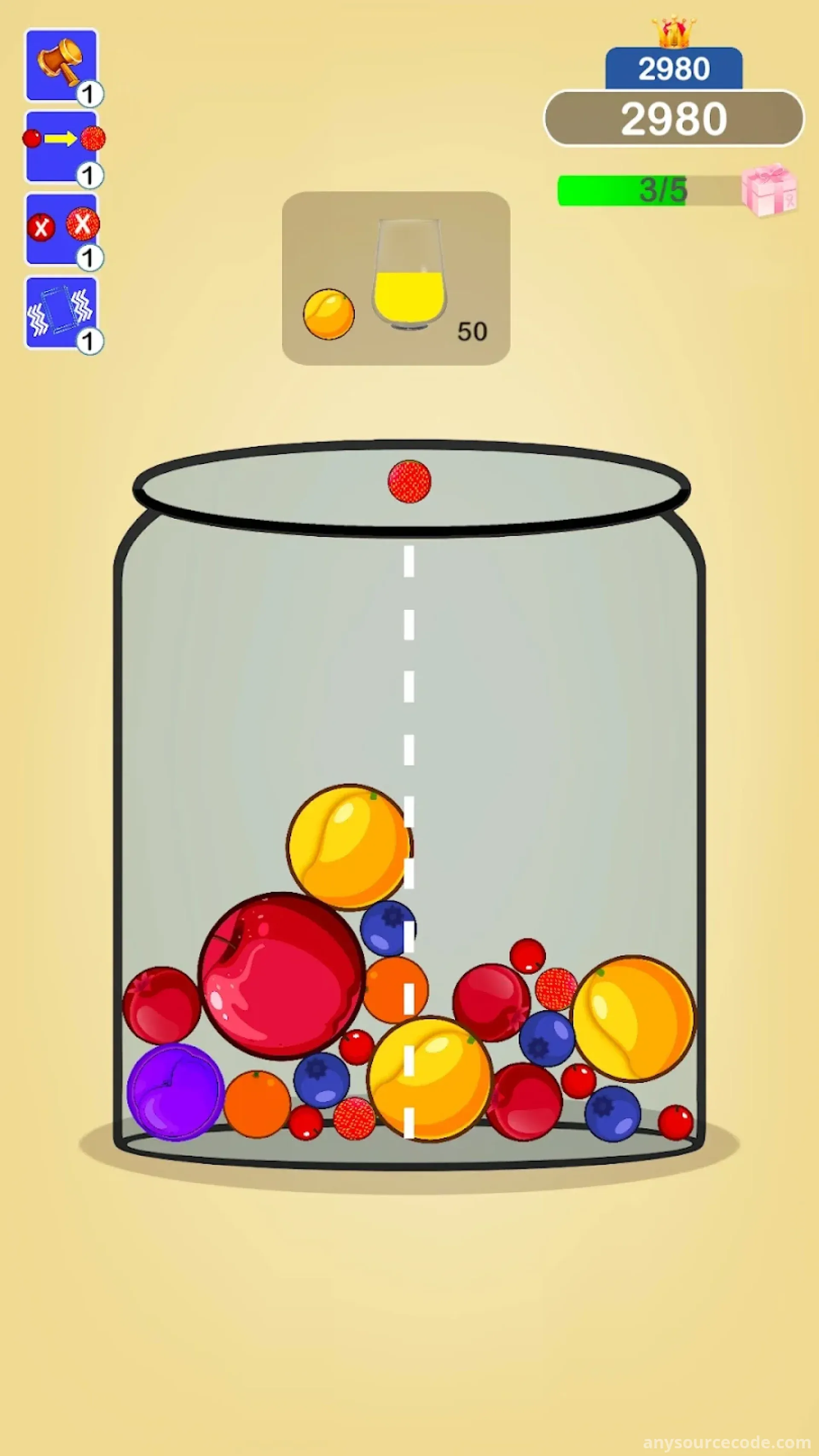 水果接龙甜瓜合并