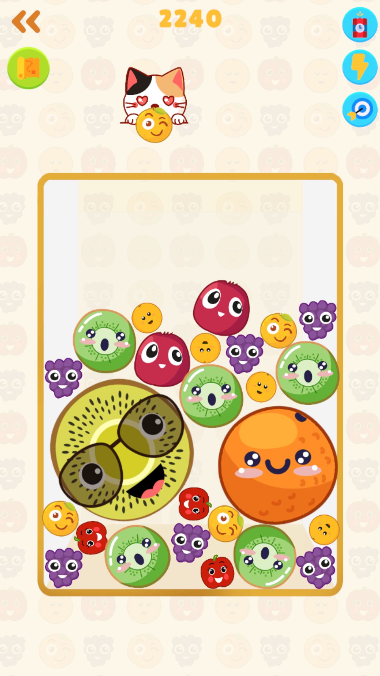 水果合并消除谜题