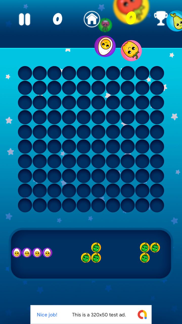 水果拼图方块游戏模板