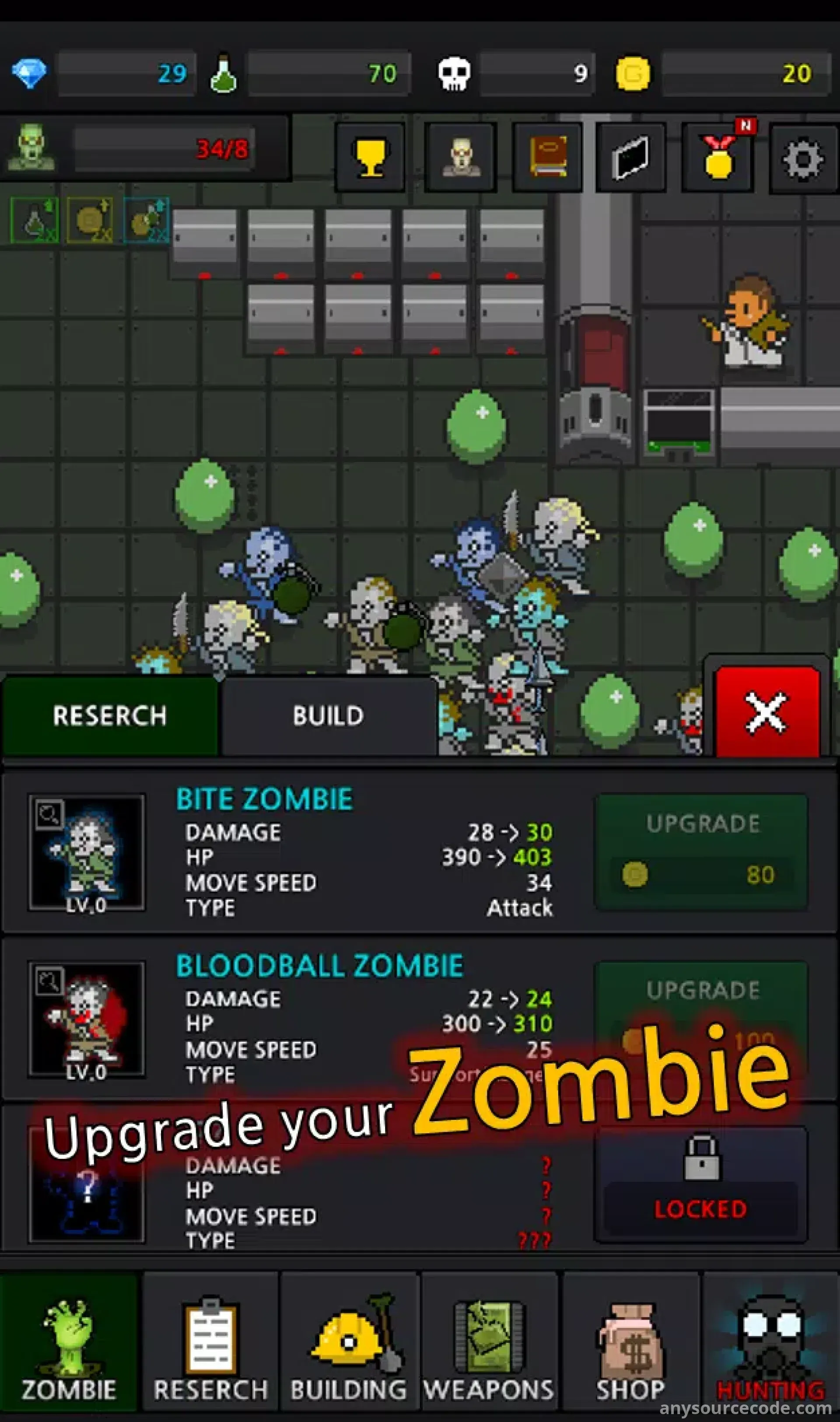 僵尸养成：合并僵尸