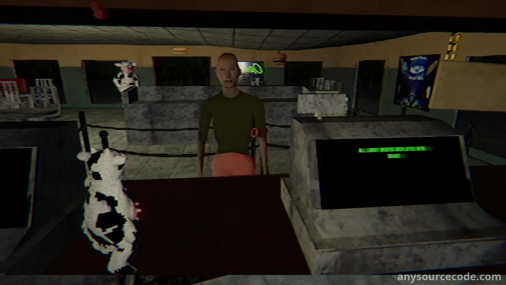 哈皮的简易汉堡店恐怖游戏