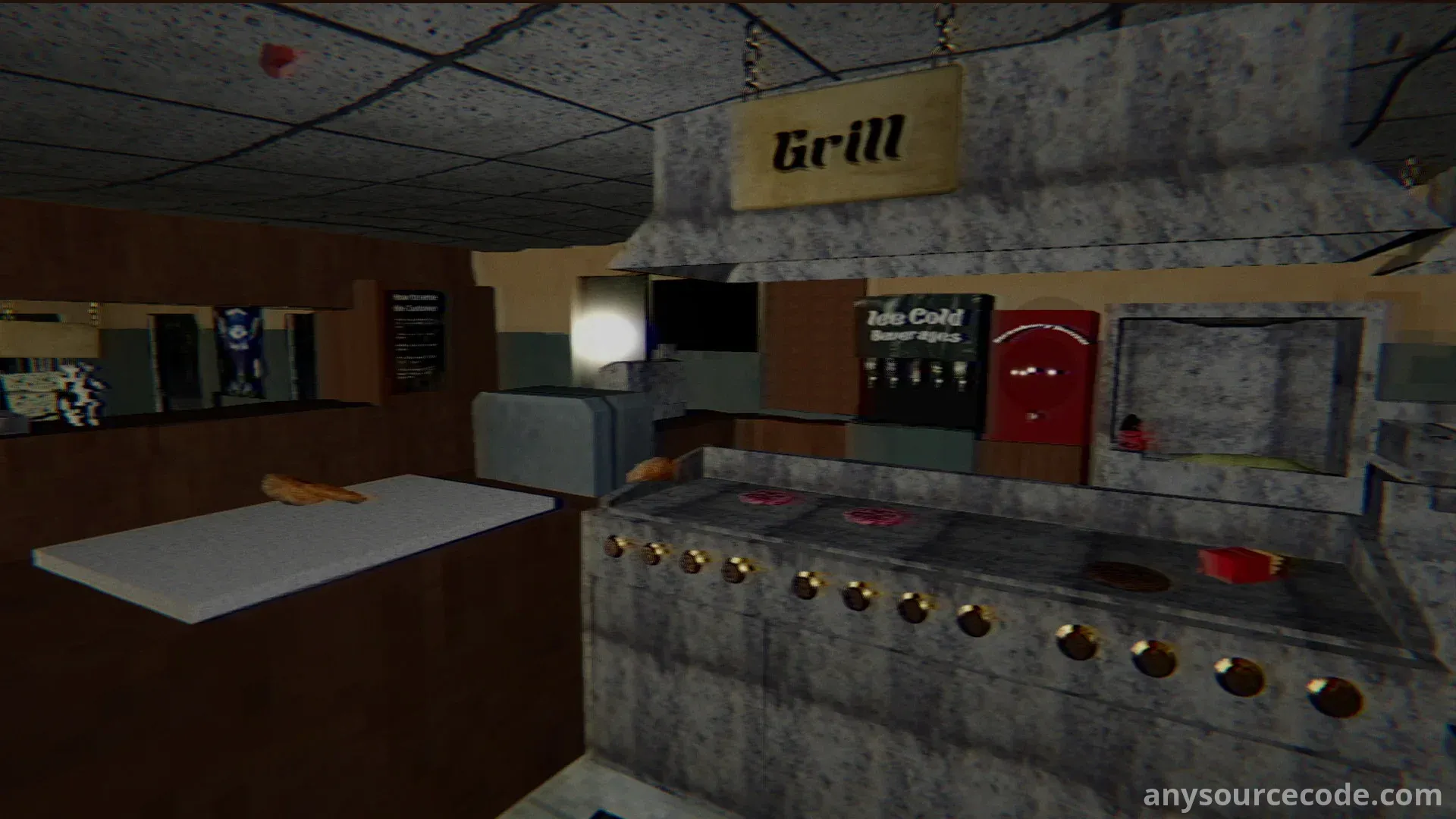 哈皮的简易汉堡店恐怖游戏