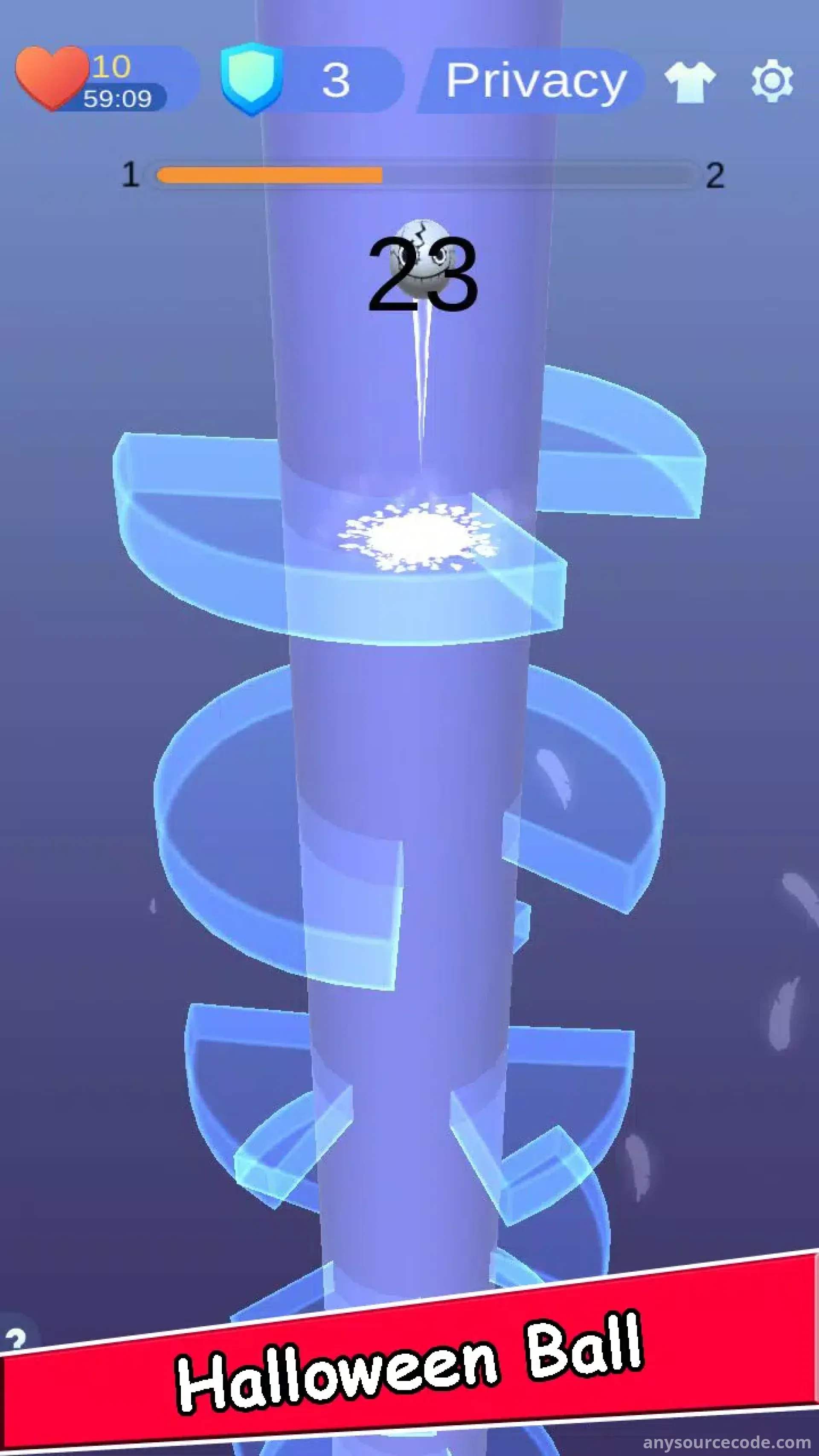 螺旋万圣节：球跳跃