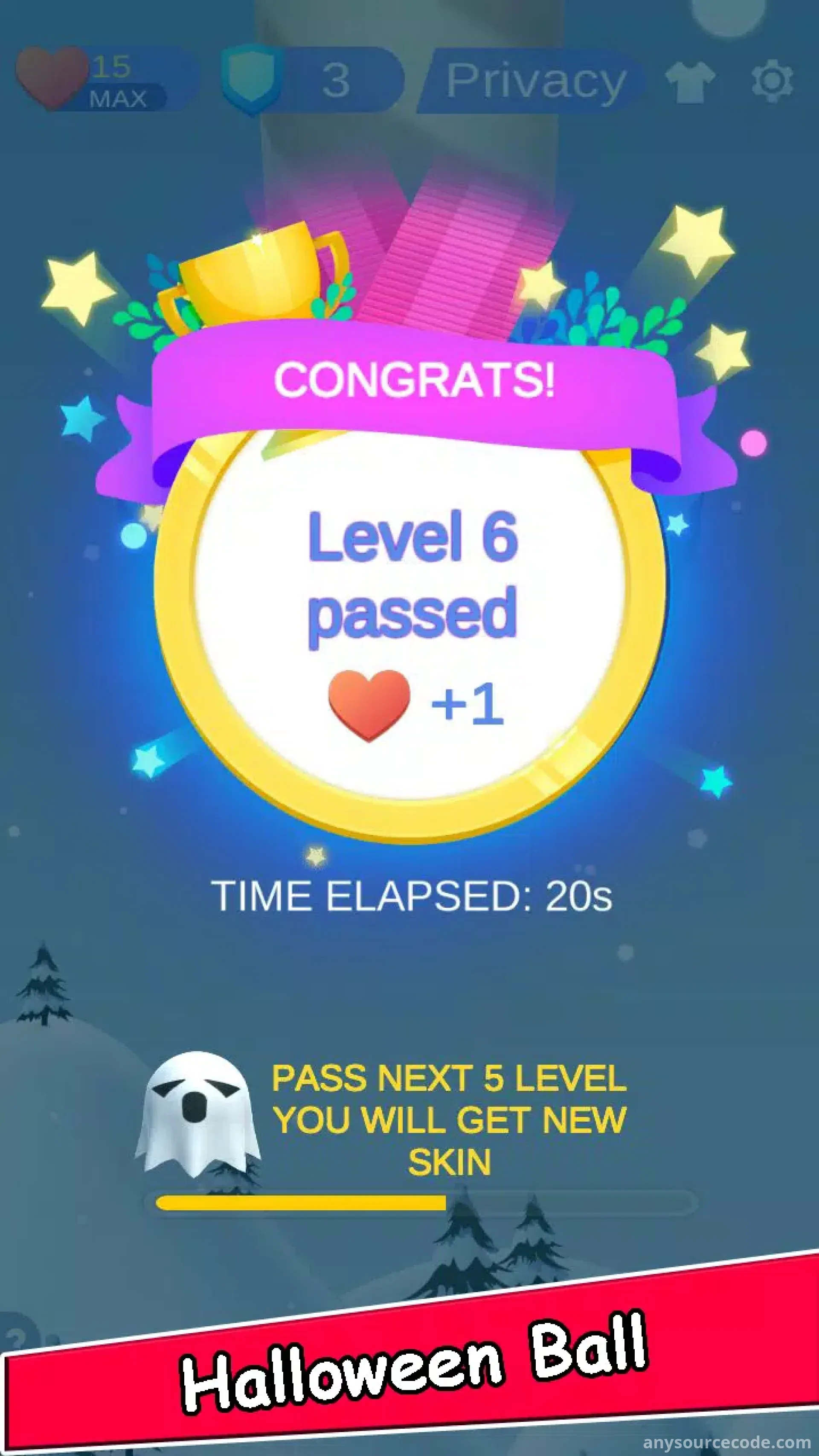 螺旋万圣节：球跳跃